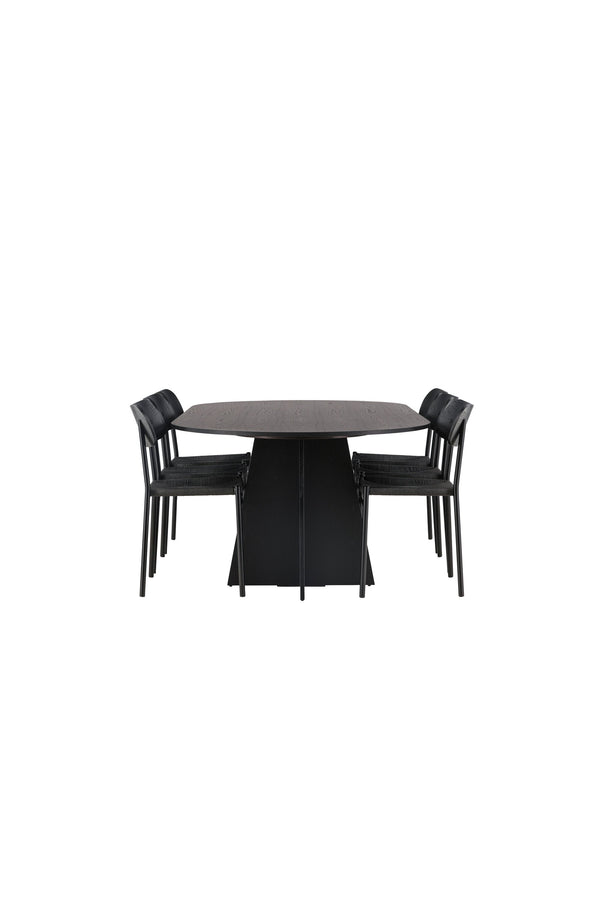 Matgrupp Bootcut med stolarna Polly-GR Dining Set-Venture Home-peaceofhome.se