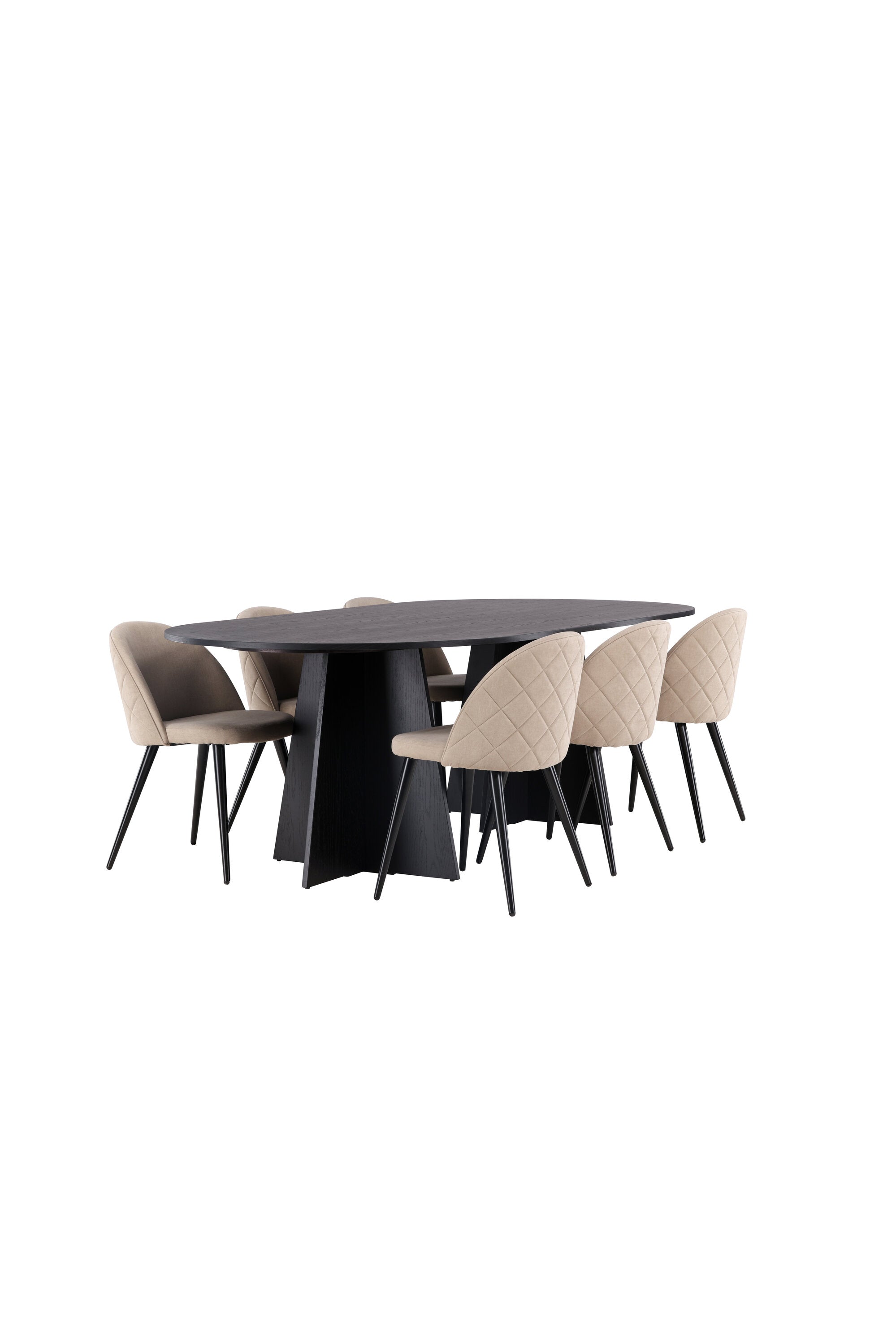 Matgrupp Bootcut med stolarna Velvet-GR Dining Set-Venture Home-peaceofhome.se