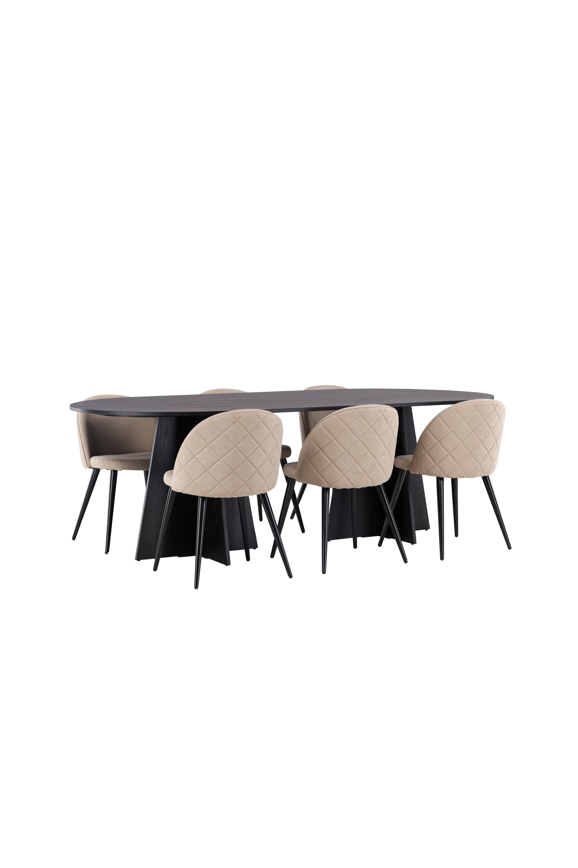 Matgrupp Bootcut med stolarna Velvet-GR Dining Set-Venture Home-peaceofhome.se