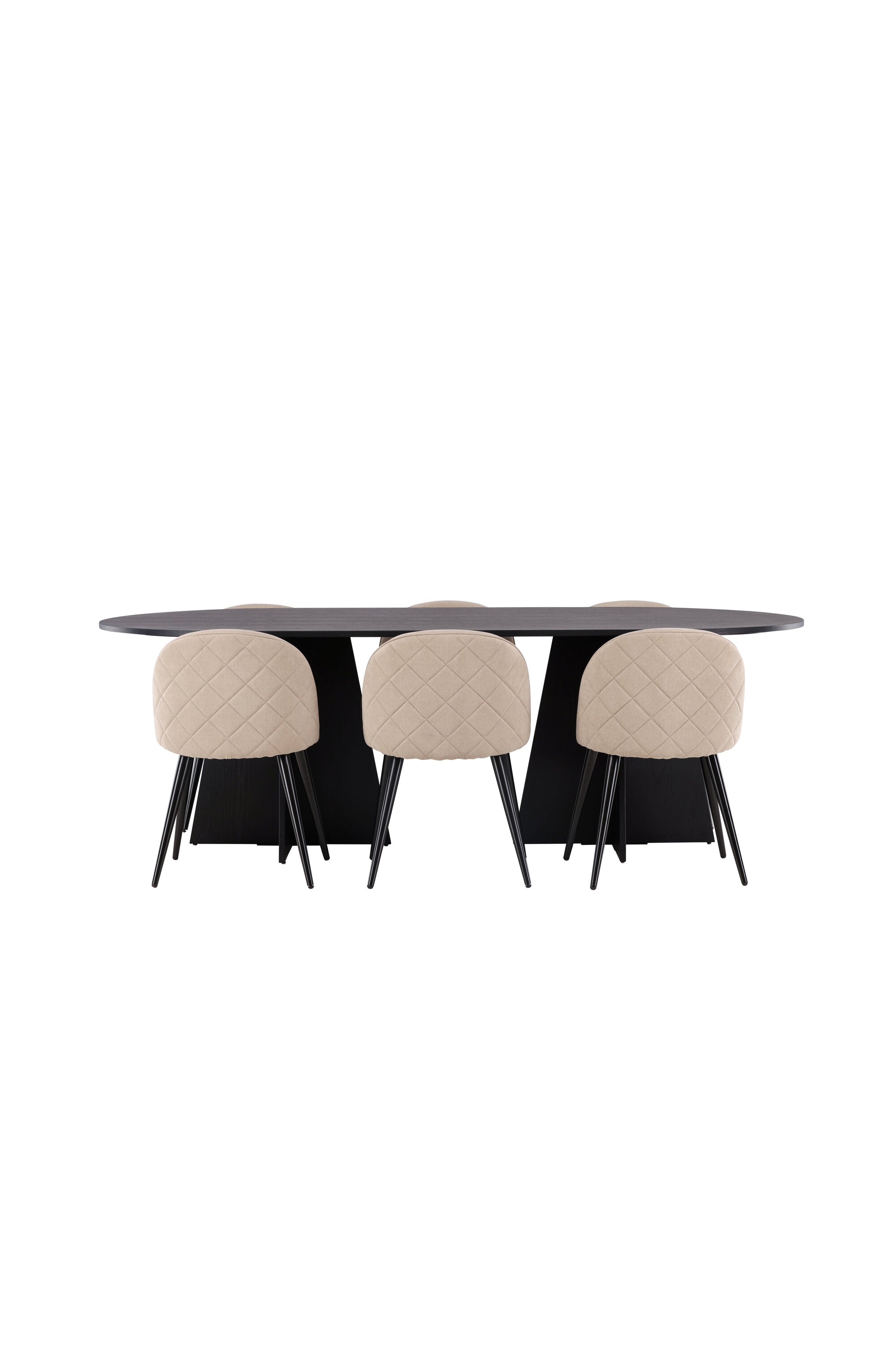 Matgrupp Bootcut med stolarna Velvet-GR Dining Set-Venture Home-peaceofhome.se