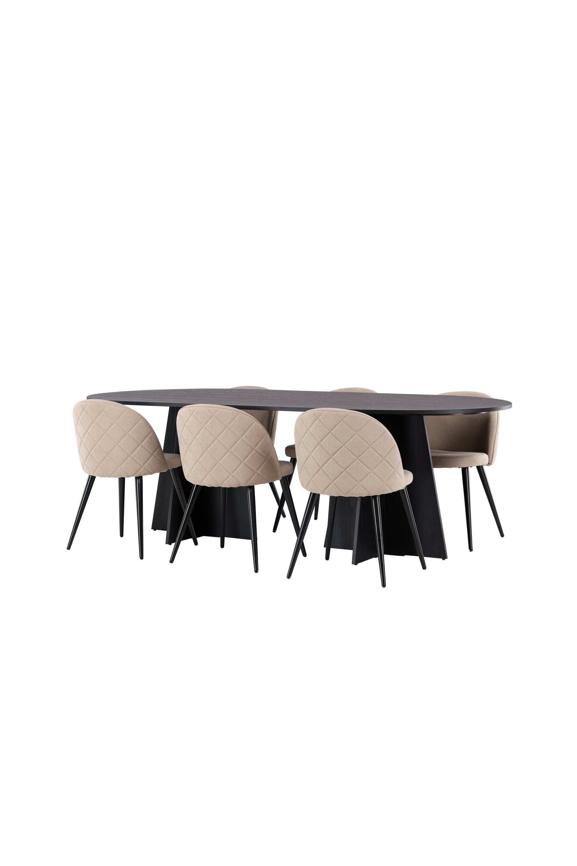 Matgrupp Bootcut med stolarna Velvet-GR Dining Set-Venture Home-peaceofhome.se