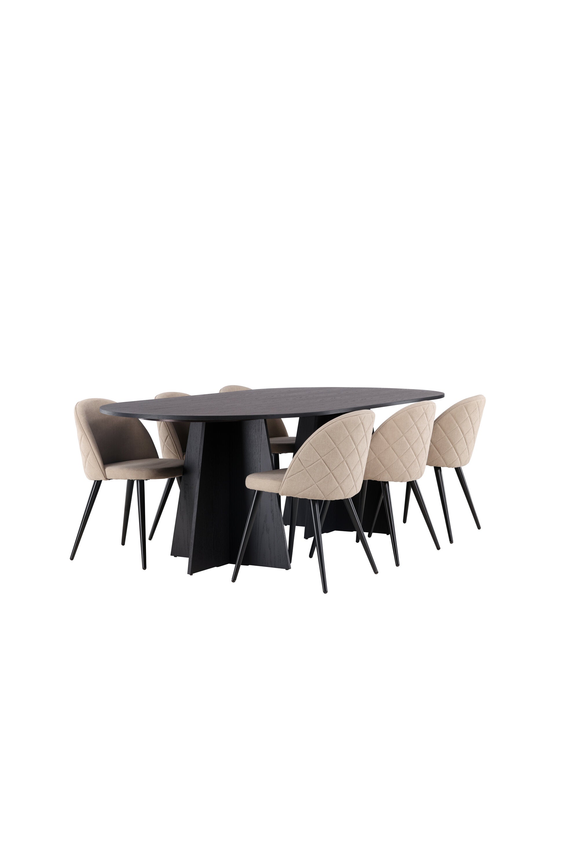 Matgrupp Bootcut med stolarna Velvet-GR Dining Set-Venture Home-peaceofhome.se