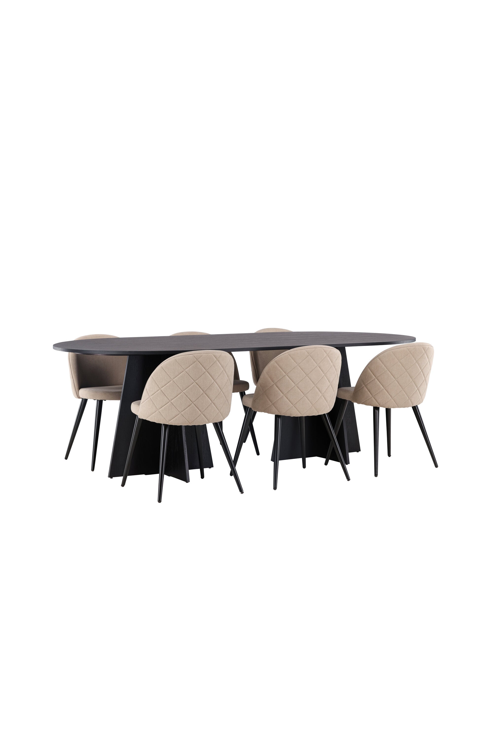 Matgrupp Bootcut med stolarna Velvet-GR Dining Set-Venture Home-peaceofhome.se