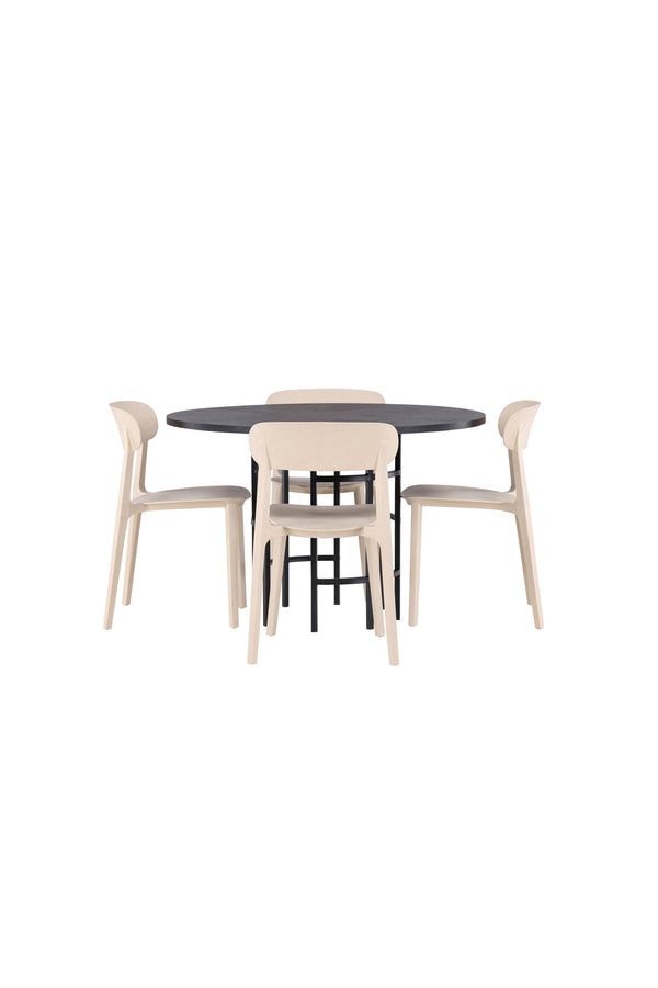 Matgrupp Copenhagen med 4st matstolar Åstol-GR Dining Set-Venture Home-peaceofhome.se