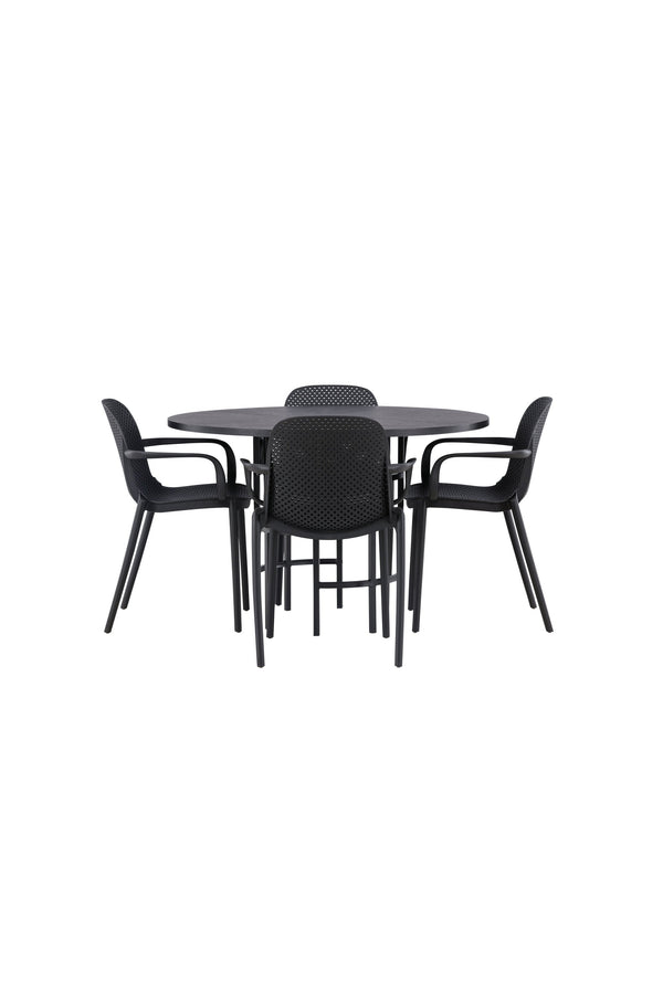 Matgrupp Copenhagen med 4st matstolar Baltimore-GR Dining Set-Venture Home-peaceofhome.se