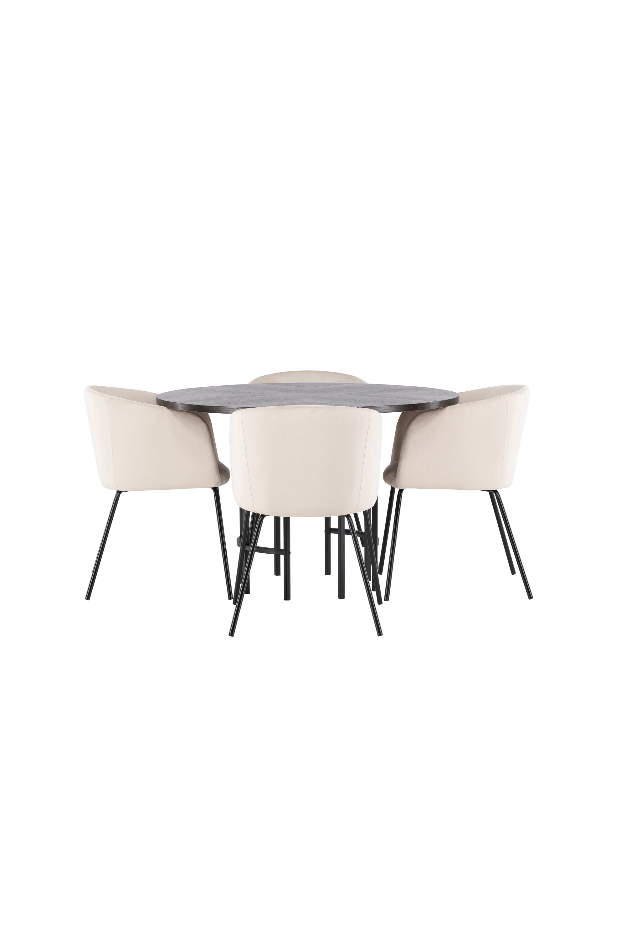 Matgrupp Copenhagen med 4st matstolar Berit-GR Dining Set-Venture Home-peaceofhome.se