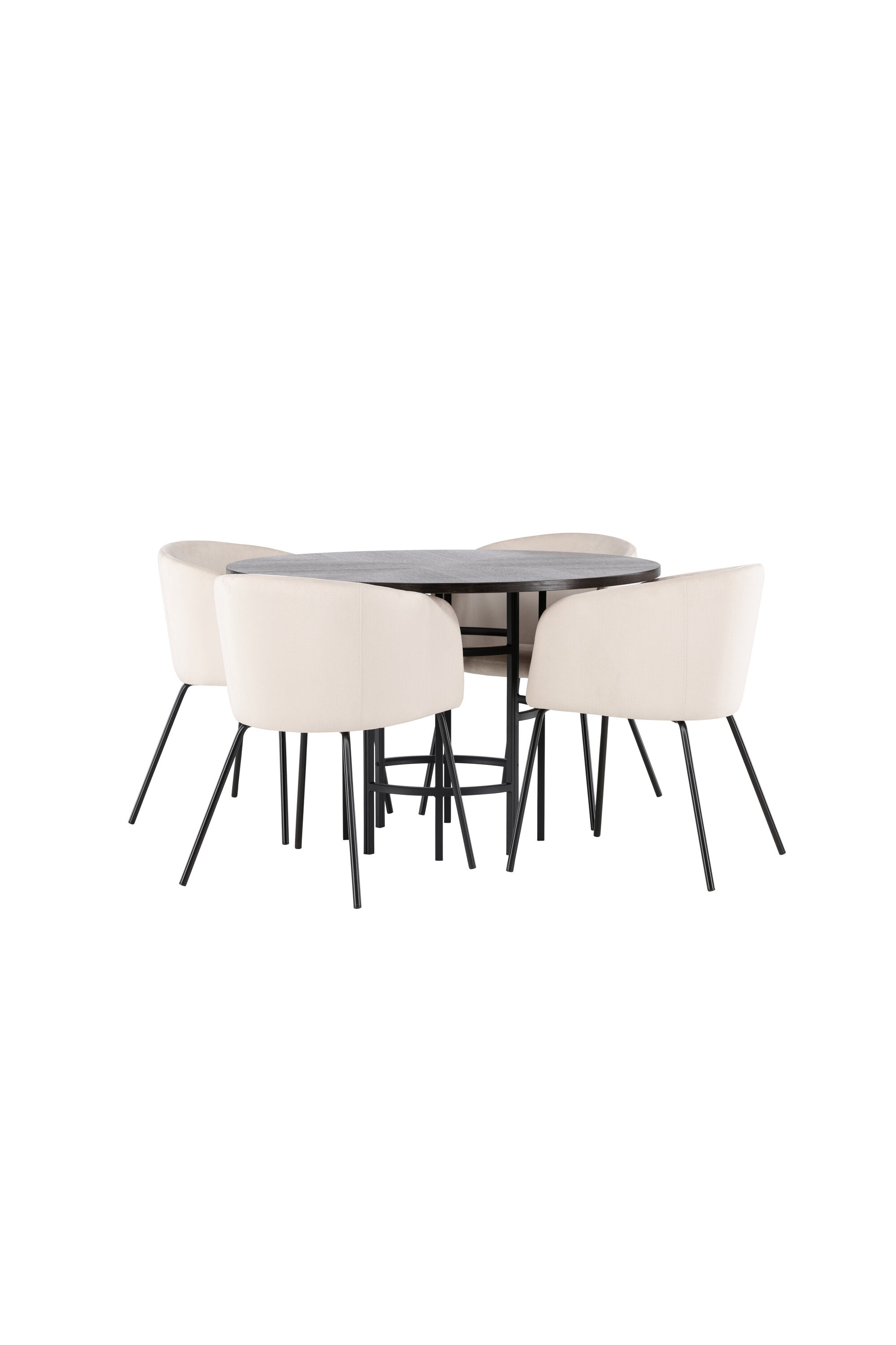 Matgrupp Copenhagen med 4st matstolar Berit-GR Dining Set-Venture Home-peaceofhome.se