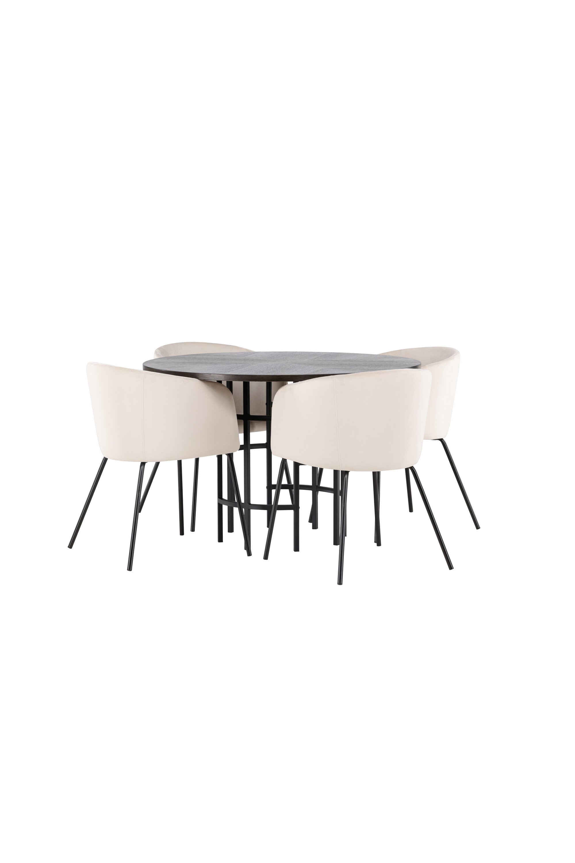 Matgrupp Copenhagen med 4st matstolar Berit-GR Dining Set-Venture Home-peaceofhome.se