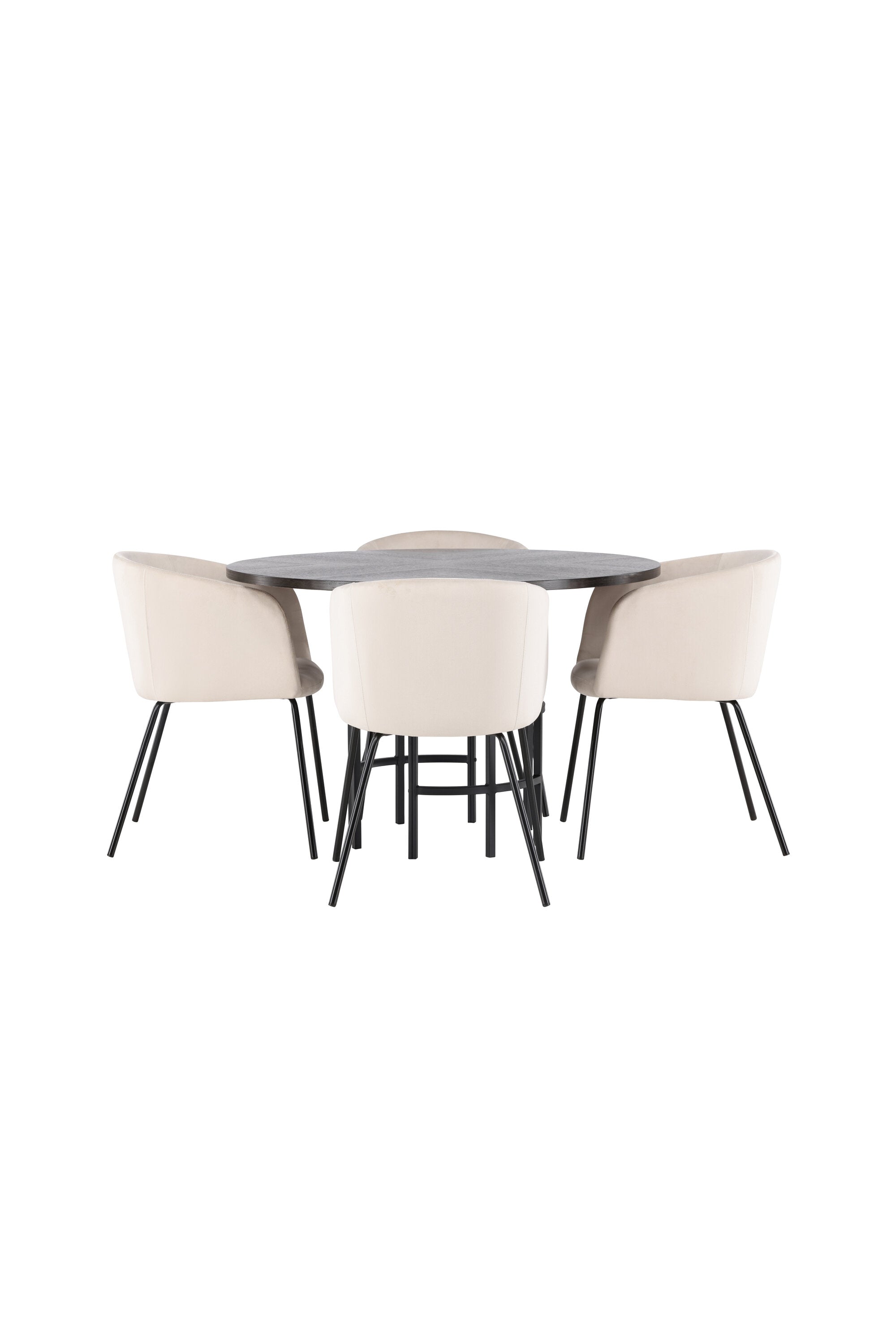 Matgrupp Copenhagen med 4st matstolar Berit-GR Dining Set-Venture Home-peaceofhome.se