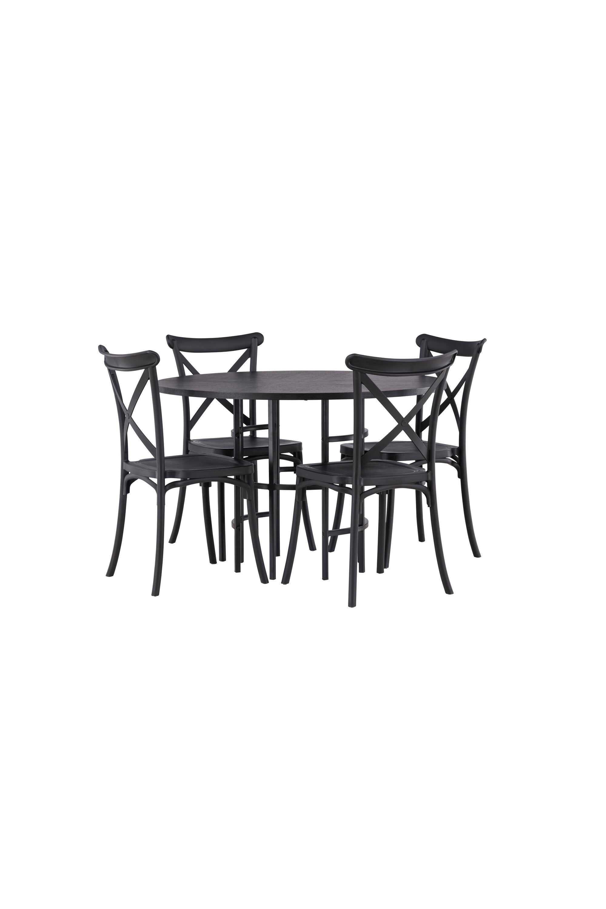 Matgrupp Copenhagen med 4st matstolar Crosett-GR Dining Set-Venture Home-peaceofhome.se