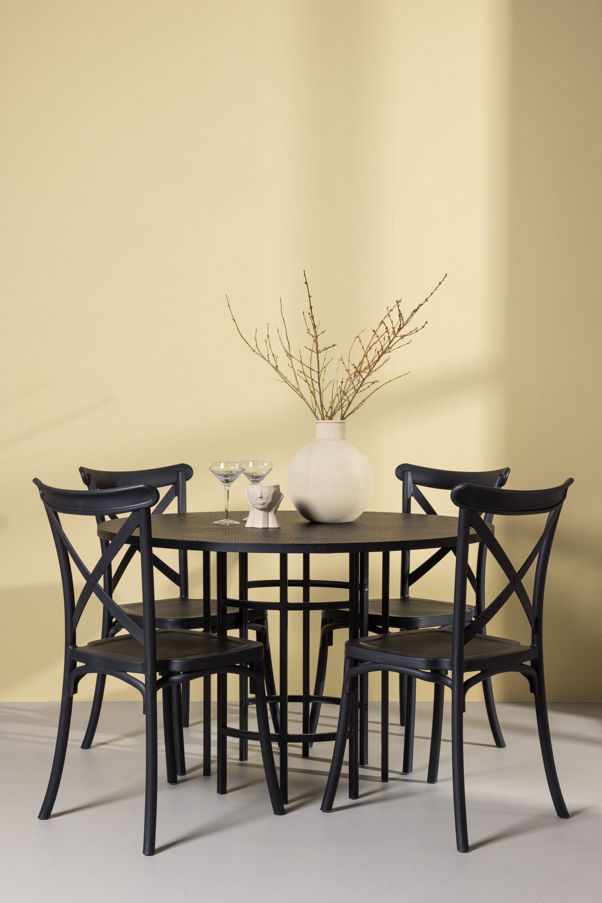 Matgrupp Copenhagen med 4st matstolar Crosett-GR Dining Set-Venture Home-peaceofhome.se