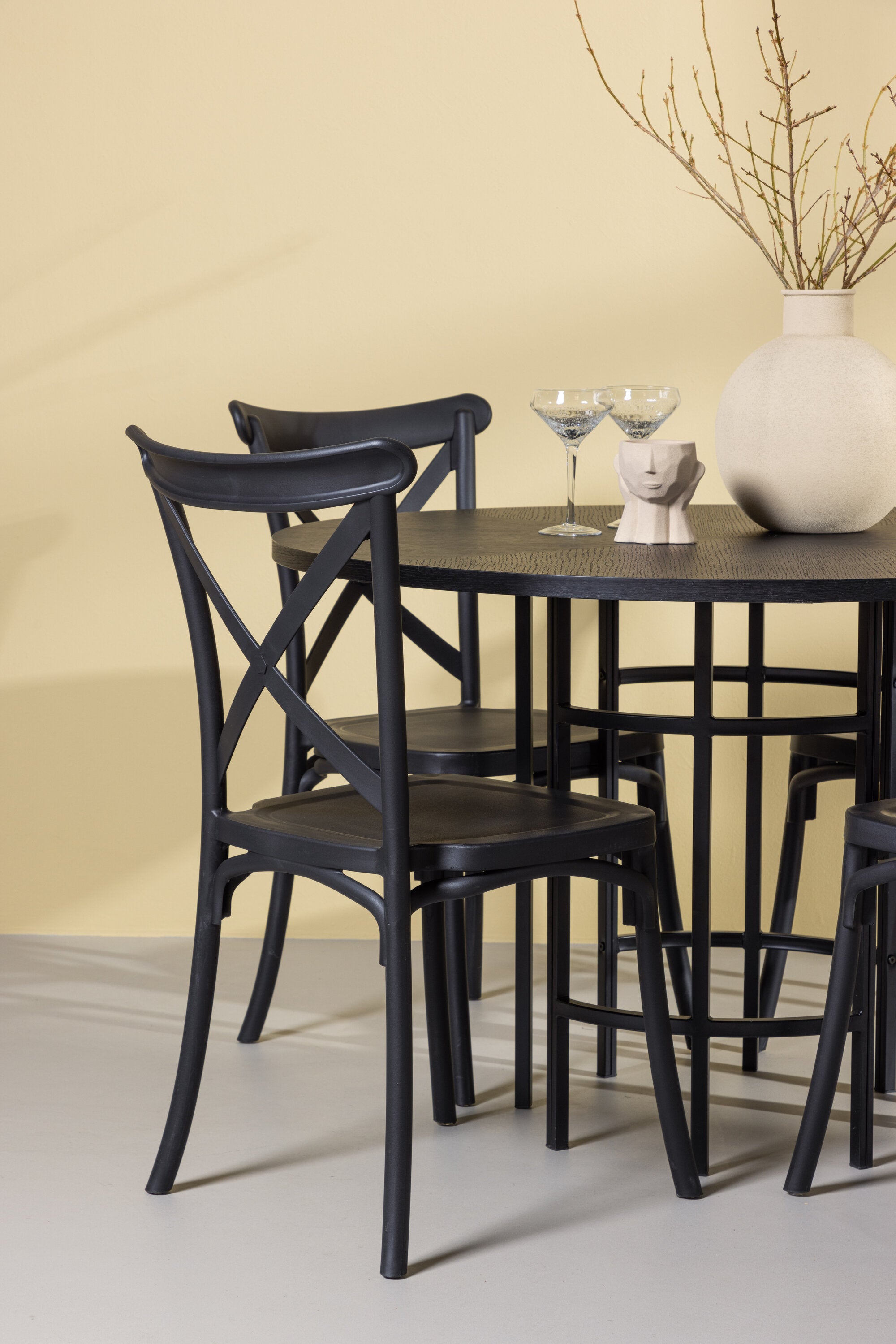 Matgrupp Copenhagen med 4st matstolar Crosett-GR Dining Set-Venture Home-peaceofhome.se