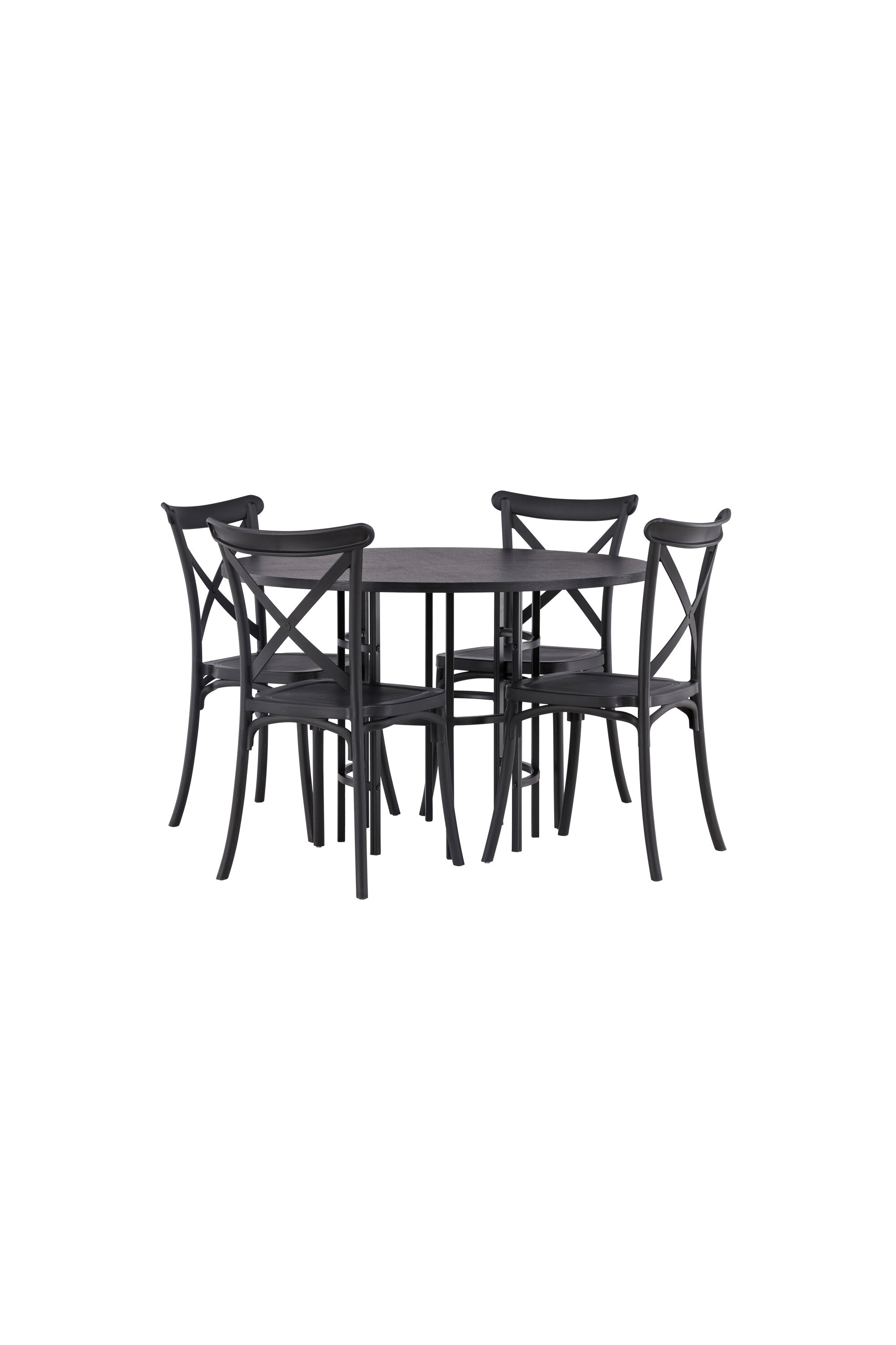 Matgrupp Copenhagen med 4st matstolar Crosett-GR Dining Set-Venture Home-peaceofhome.se