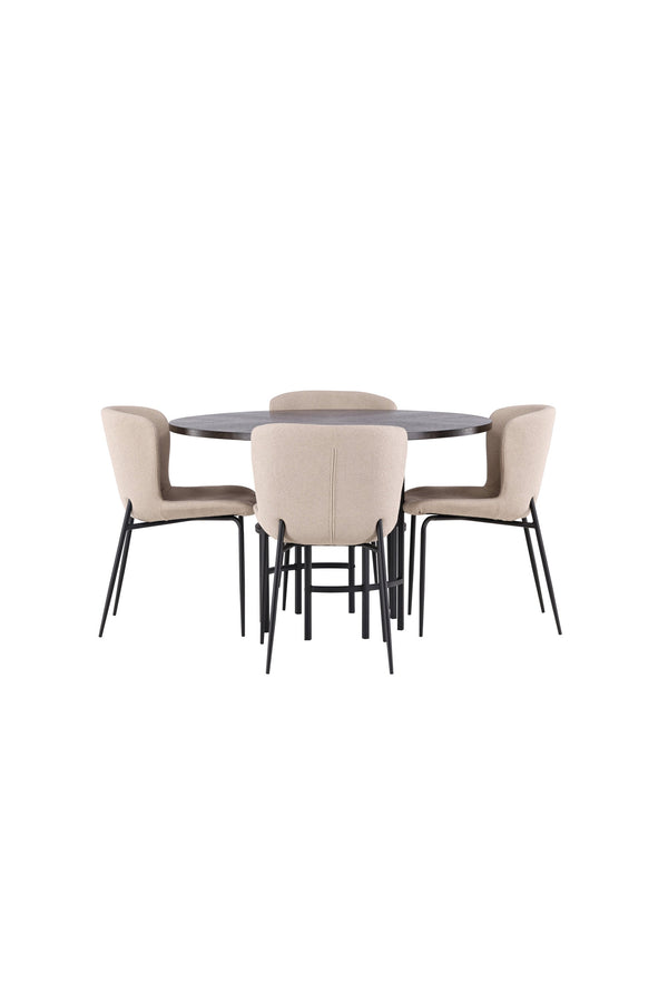 Matgrupp Copenhagen med 4st matstolar Modesto-GR Dining Set-Venture Home-peaceofhome.se