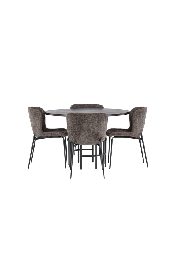 Matgrupp Copenhagen med 4st matstolar Modesto-GR Dining Set-Venture Home-peaceofhome.se