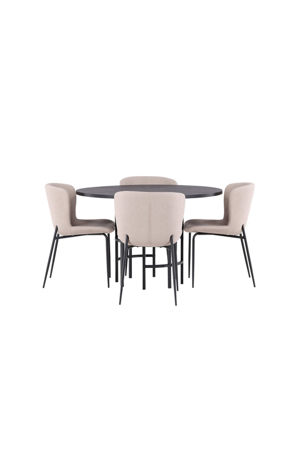 Matgrupp Copenhagen med 4st matstolar Modesto-GR Dining Set-Venture Home-peaceofhome.se