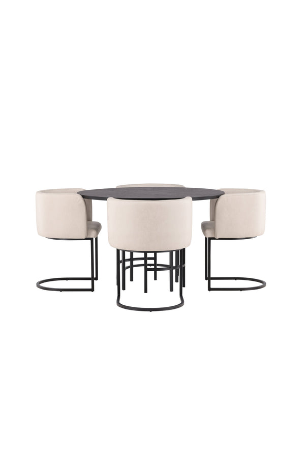 Matgrupp Copenhagen med 4st matstolar Simrishman-GR Dining Set-Venture Home-peaceofhome.se