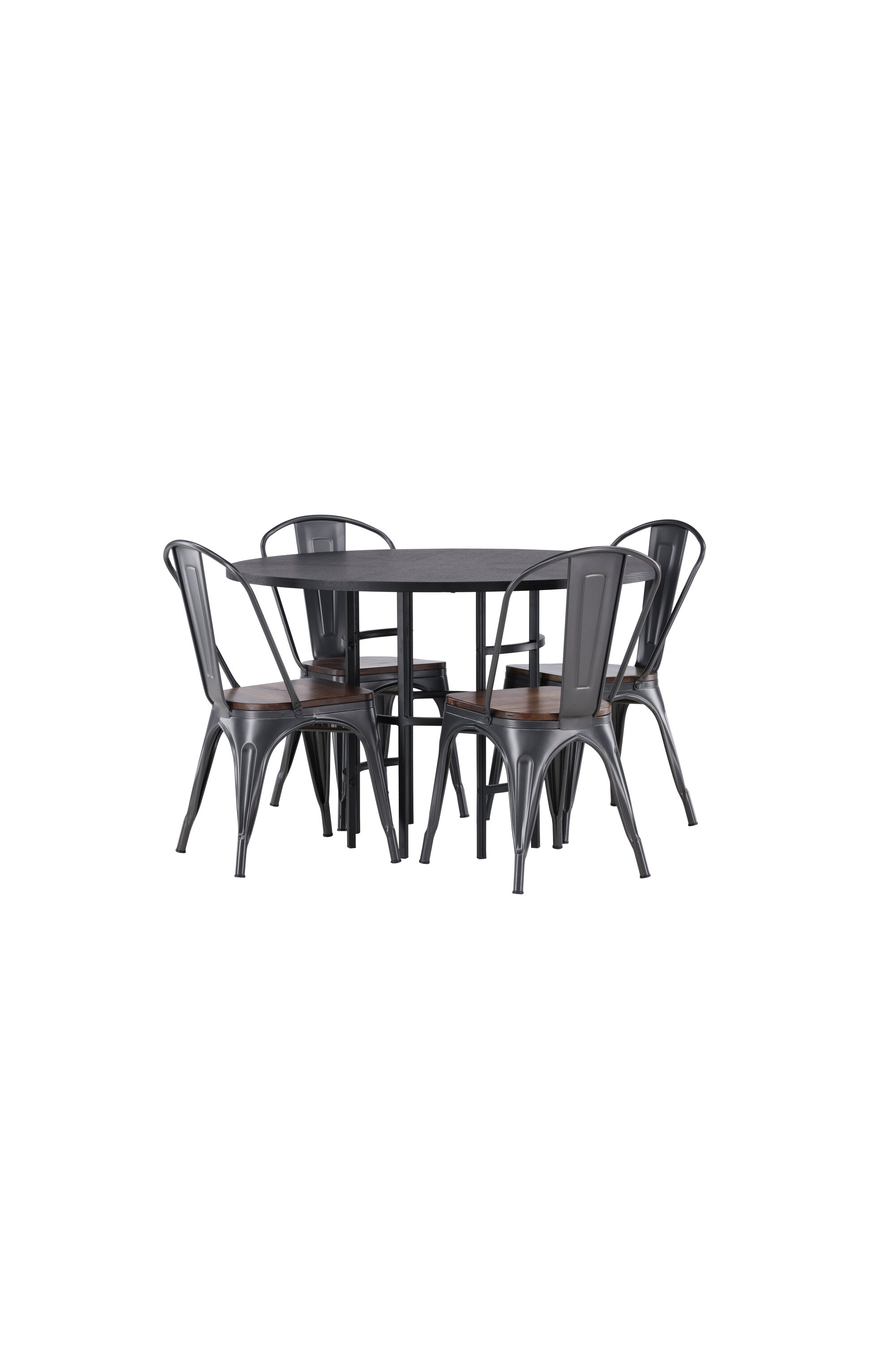 Matgrupp Copenhagen med 4st matstolar Tempe-GR Dining Set-Venture Home-peaceofhome.se