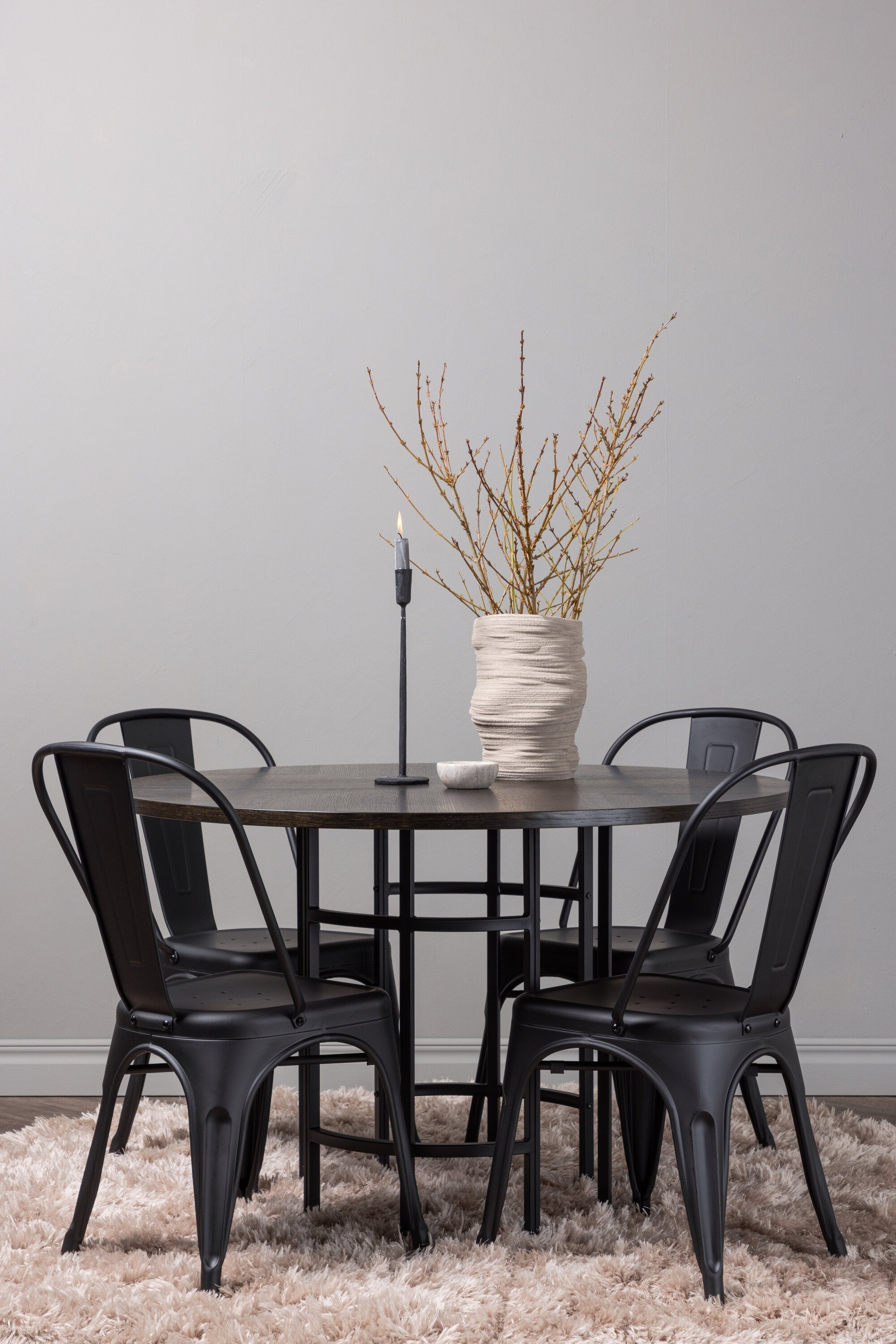 Matgrupp Copenhagen med 4st matstolar Tempe-GR Dining Set-Venture Home-peaceofhome.se