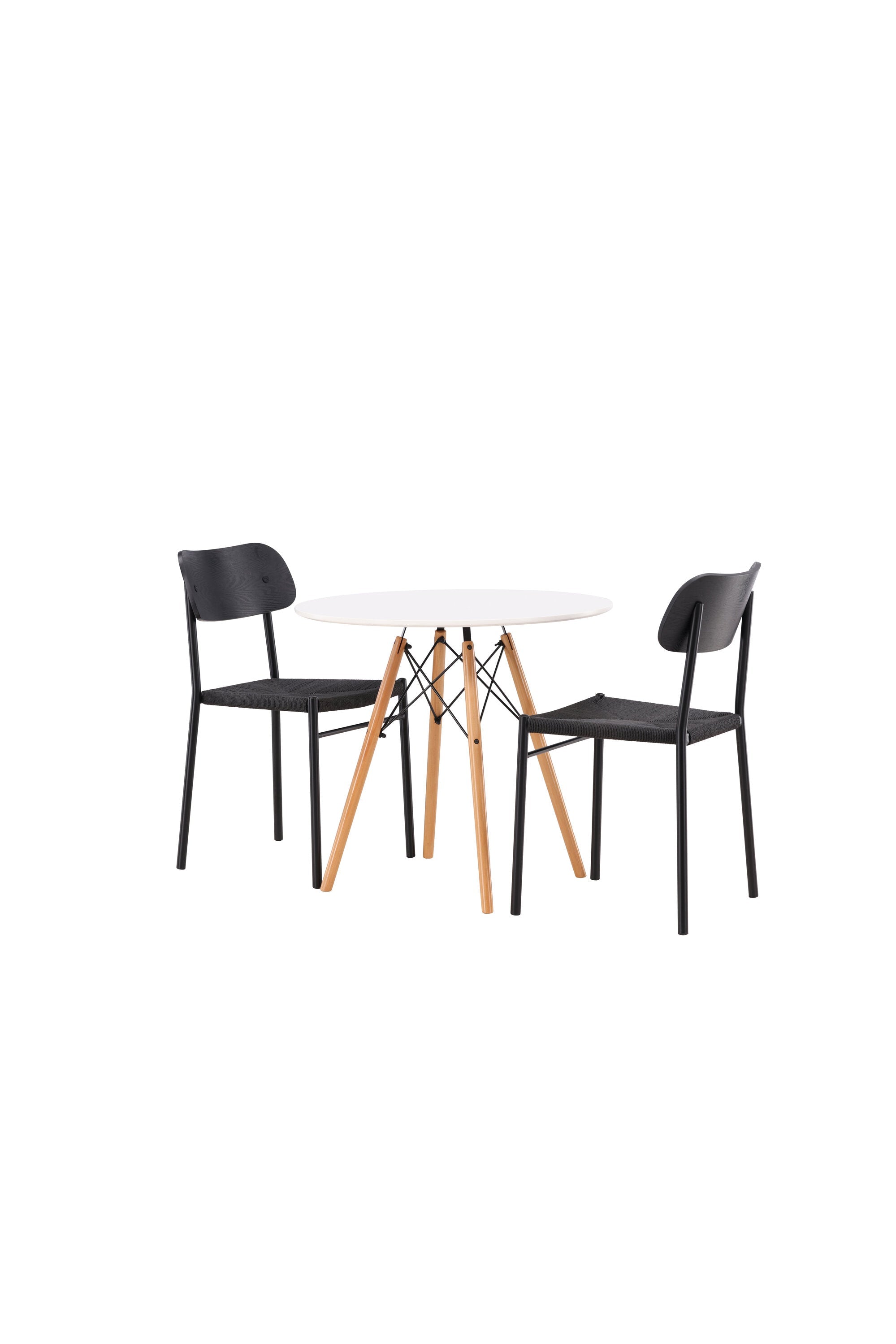 Matgrupp Danburi med 2st matstolar Polly-GR Dining Set-Venture Home-peaceofhome.se