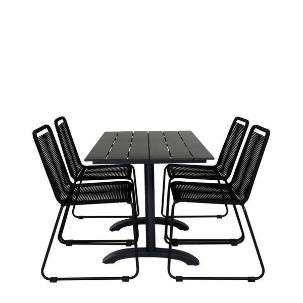 Matgrupp Denver med stolarna Lindos-Table Set-Venture Home-peaceofhome.se