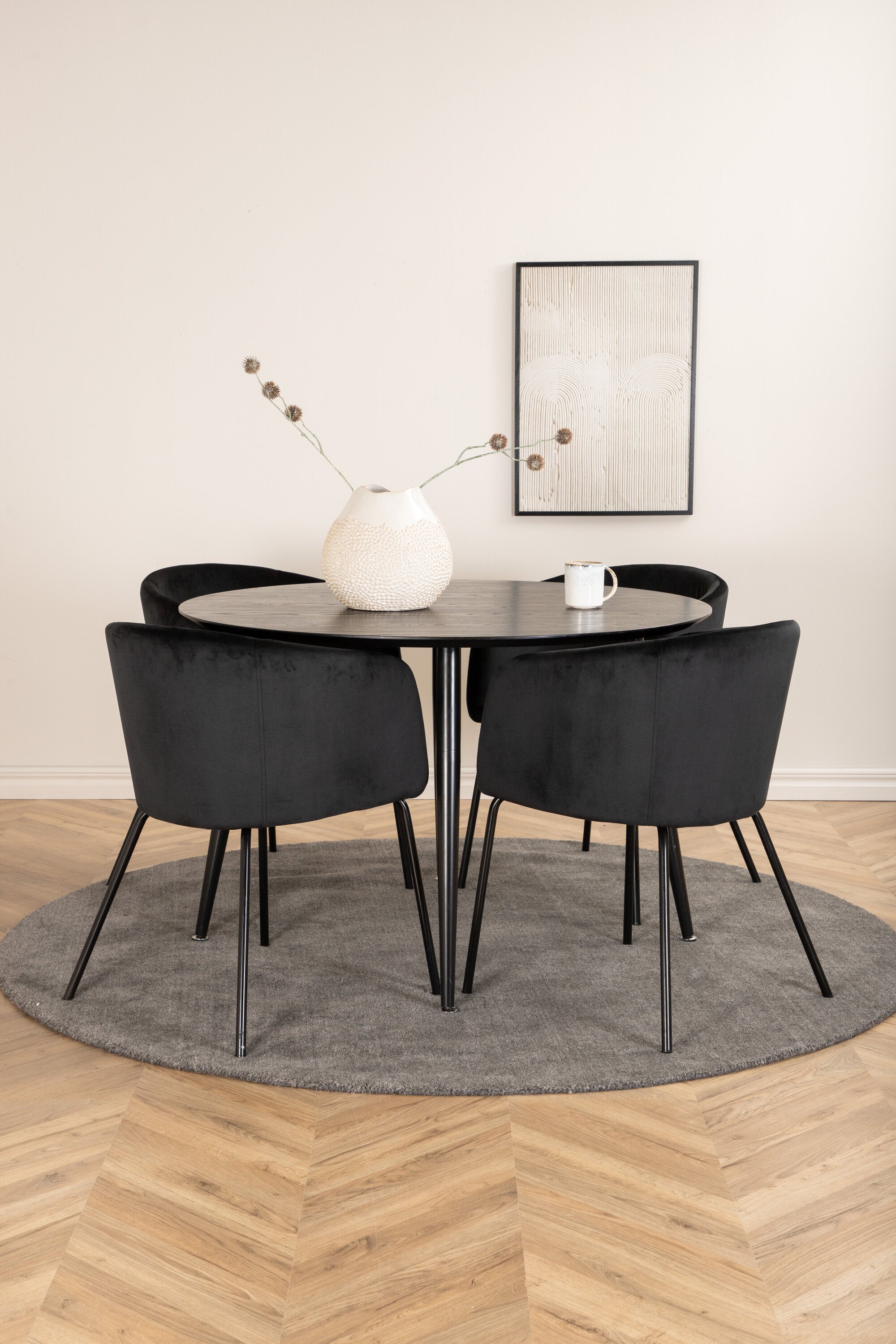 Matgrupp Dipp med stolarna Berit-GR Dining Set-Venture Home-peaceofhome.se