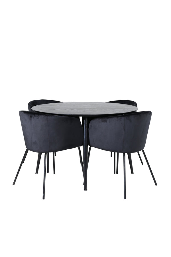 Matgrupp Dipp med stolarna Berit-GR Dining Set-Venture Home-peaceofhome.se