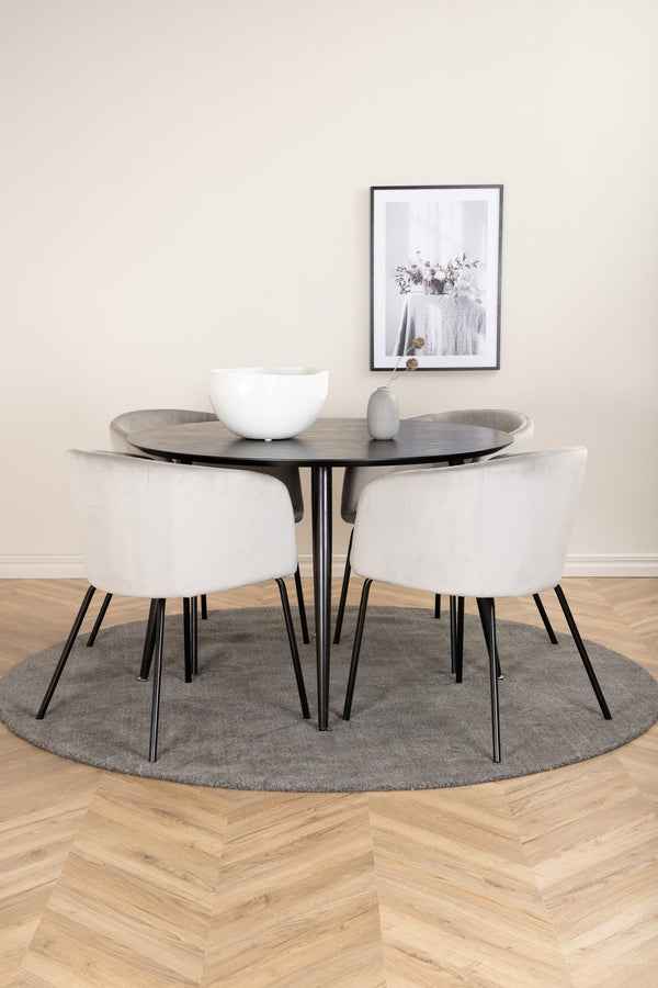 Matgrupp Dipp med stolarna Berit-GR Dining Set-Venture Home-peaceofhome.se