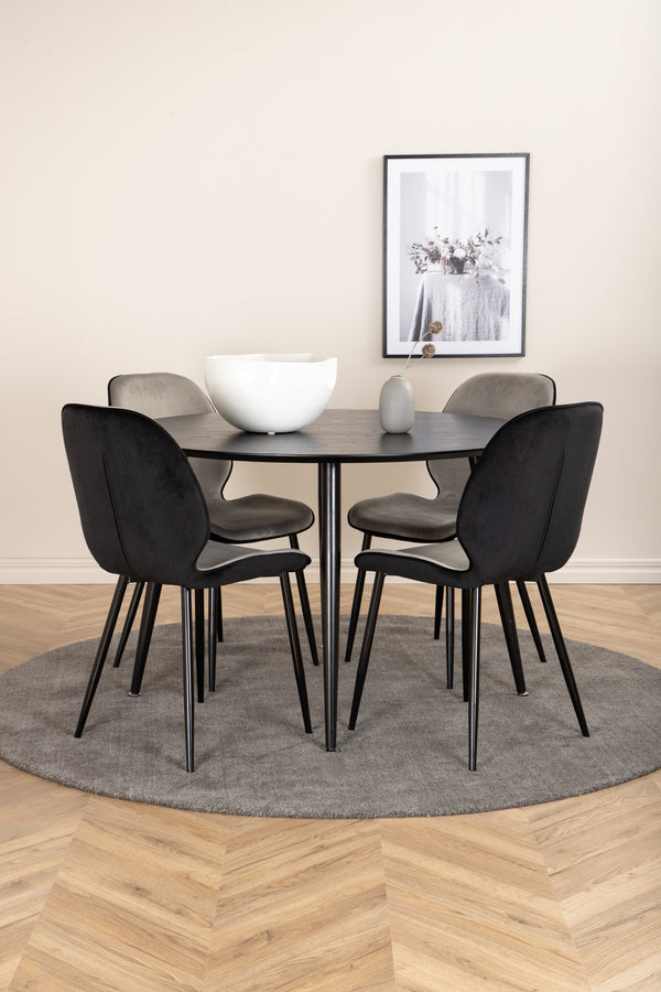 Matgrupp Dipp med stolarna Emma-GR Dining Set-Venture Home-peaceofhome.se