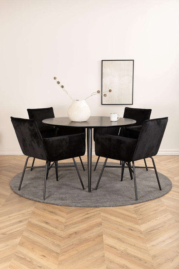 Matgrupp Dipp med stolarna Petra-GR Dining Set-Venture Home-peaceofhome.se