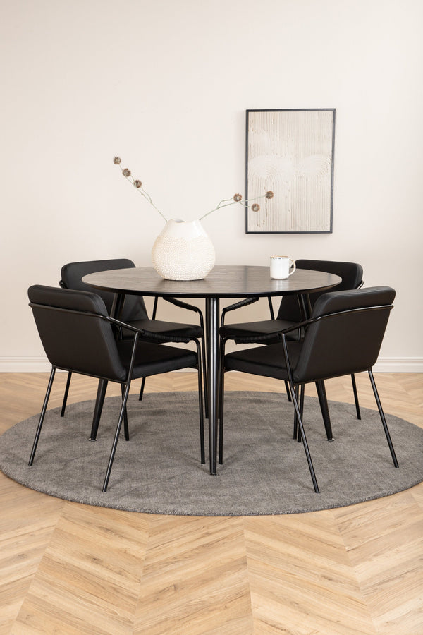 Matgrupp Dipp med stolarna Tvist-GR Dining Set-Venture Home-peaceofhome.se