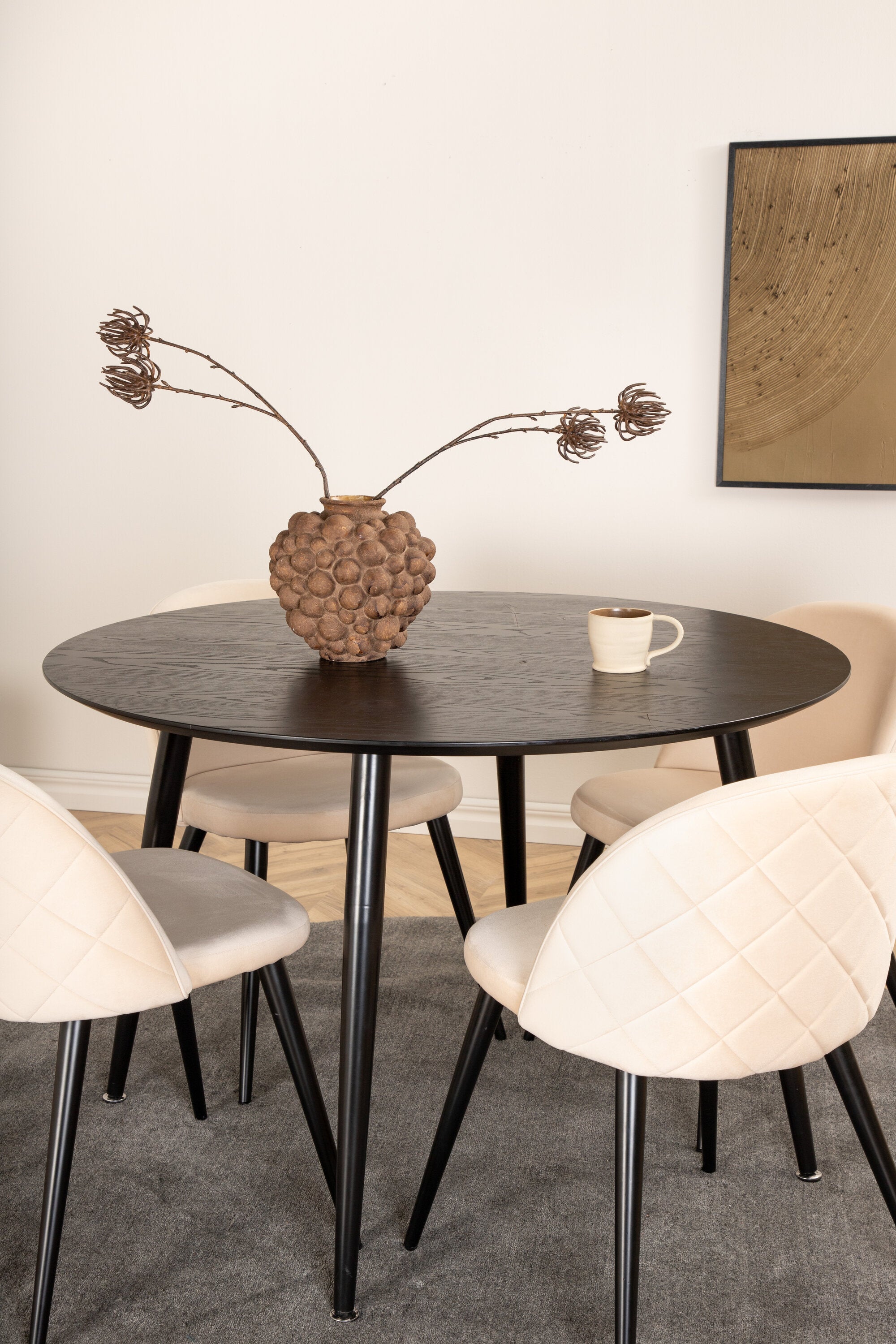 Matgrupp Dipp med stolarna Velvet-GR Dining Set-Venture Home-peaceofhome.se