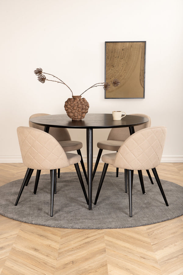 Matgrupp Dipp med stolarna Velvet-GR Dining Set-Venture Home-peaceofhome.se