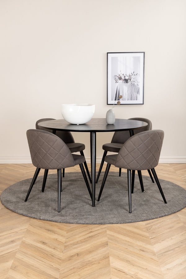 Matgrupp Dipp med stolarna Velvet-GR Dining Set-Venture Home-peaceofhome.se