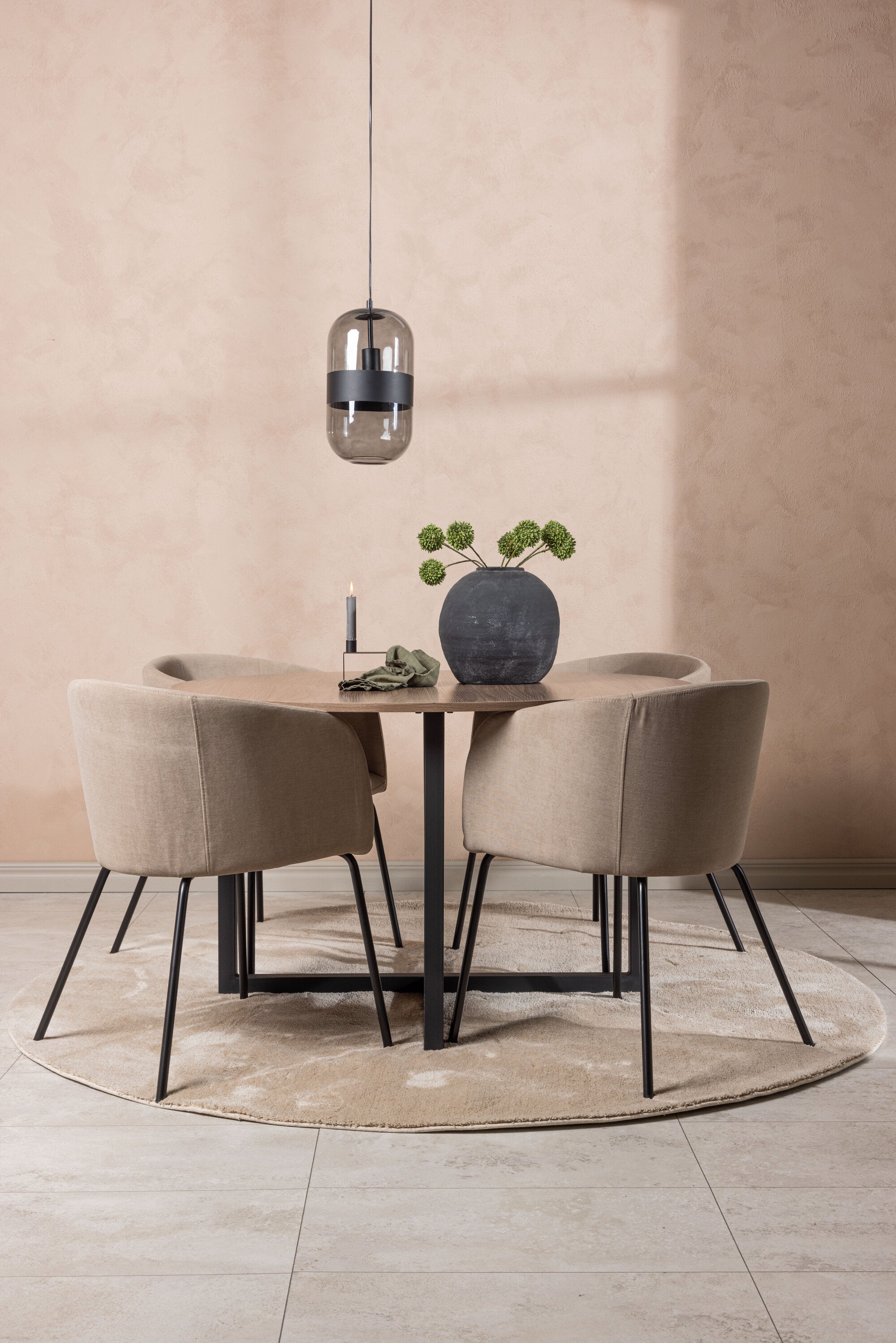 Matgrupp Durango med 4st matstolar Berit-GR Dining Set-Venture Home-peaceofhome.se