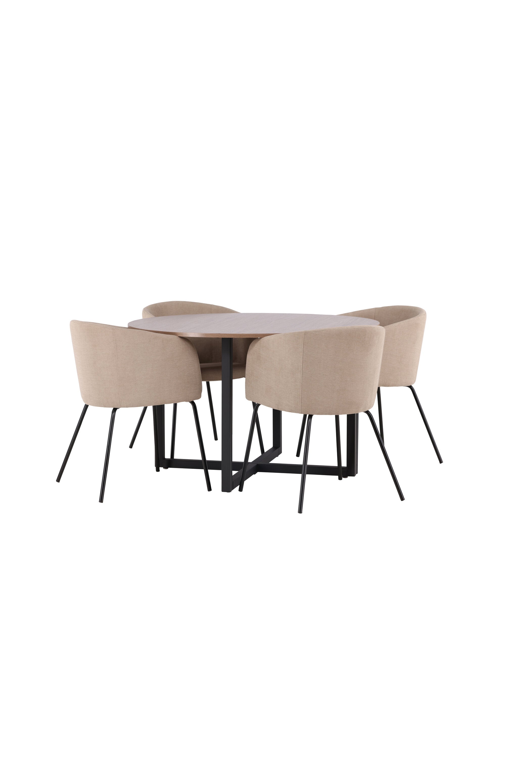 Matgrupp Durango med 4st matstolar Berit-GR Dining Set-Venture Home-peaceofhome.se