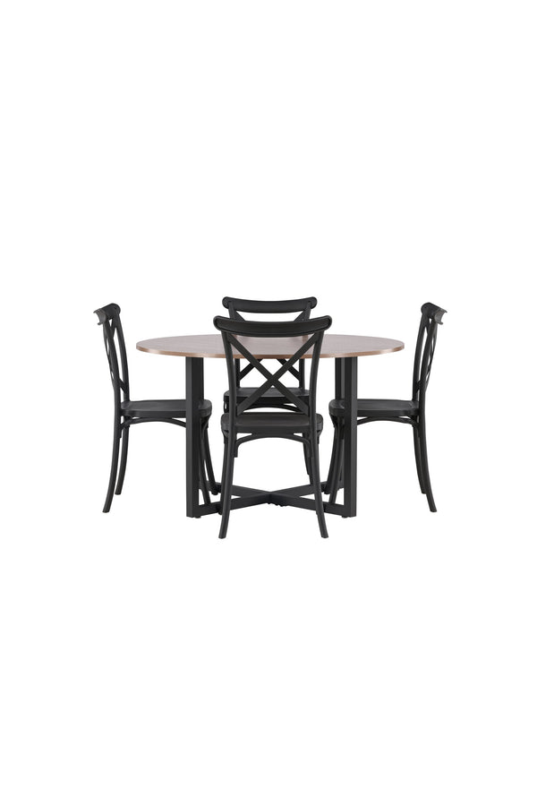 Matgrupp Durango med 4st matstolar Crosett-GR Dining Set-Venture Home-peaceofhome.se