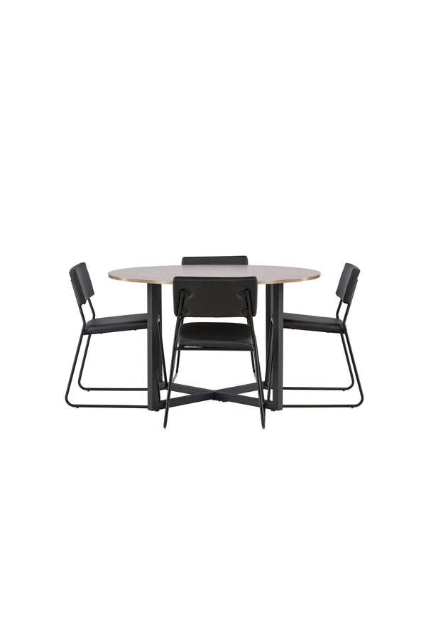 Matgrupp Durango med 4st matstolar Kenth-GR Dining Set-Venture Home-peaceofhome.se