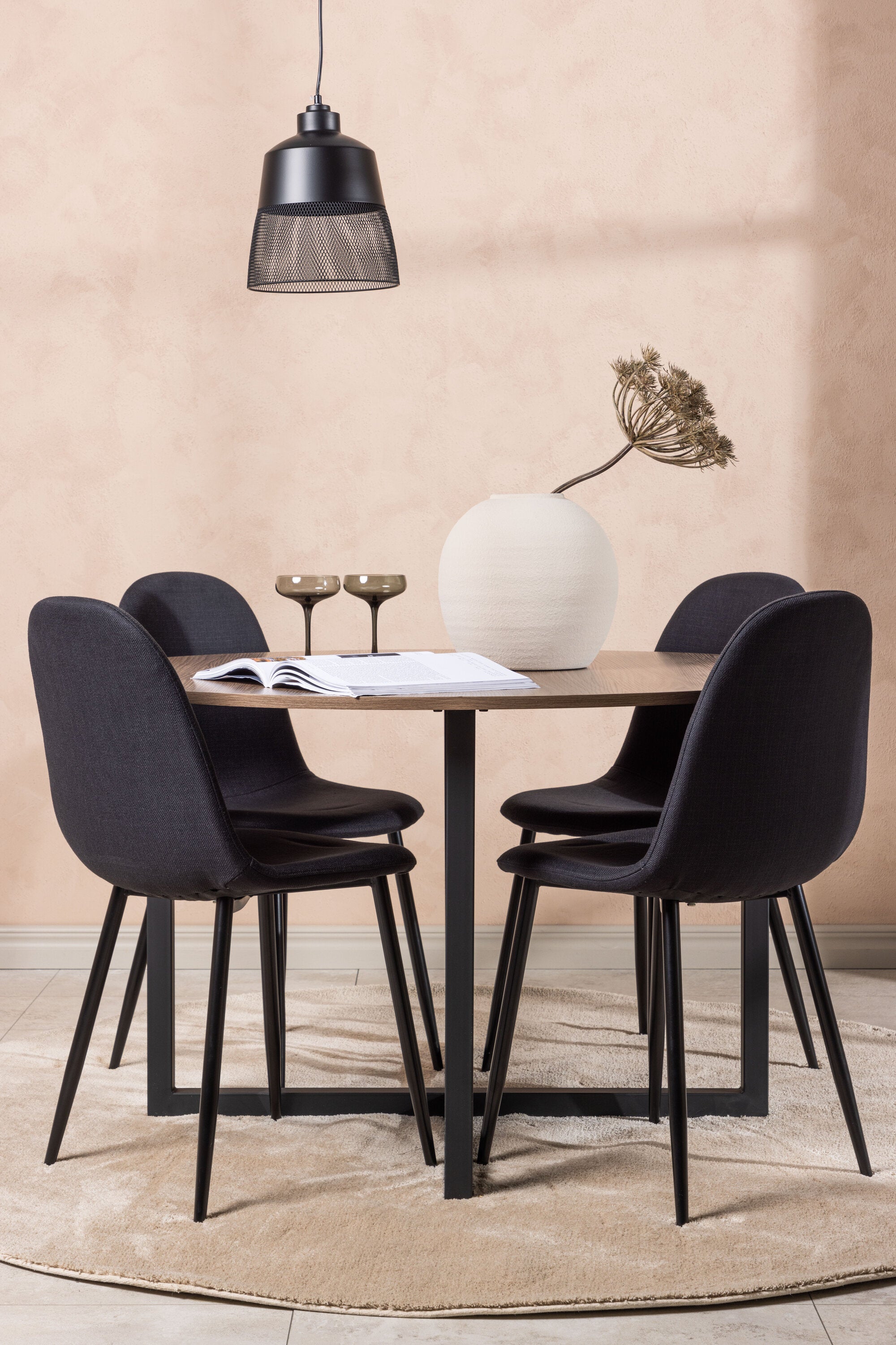 Matgrupp Durango med 4st matstolar Polar-GR Dining Set-Venture Home-peaceofhome.se