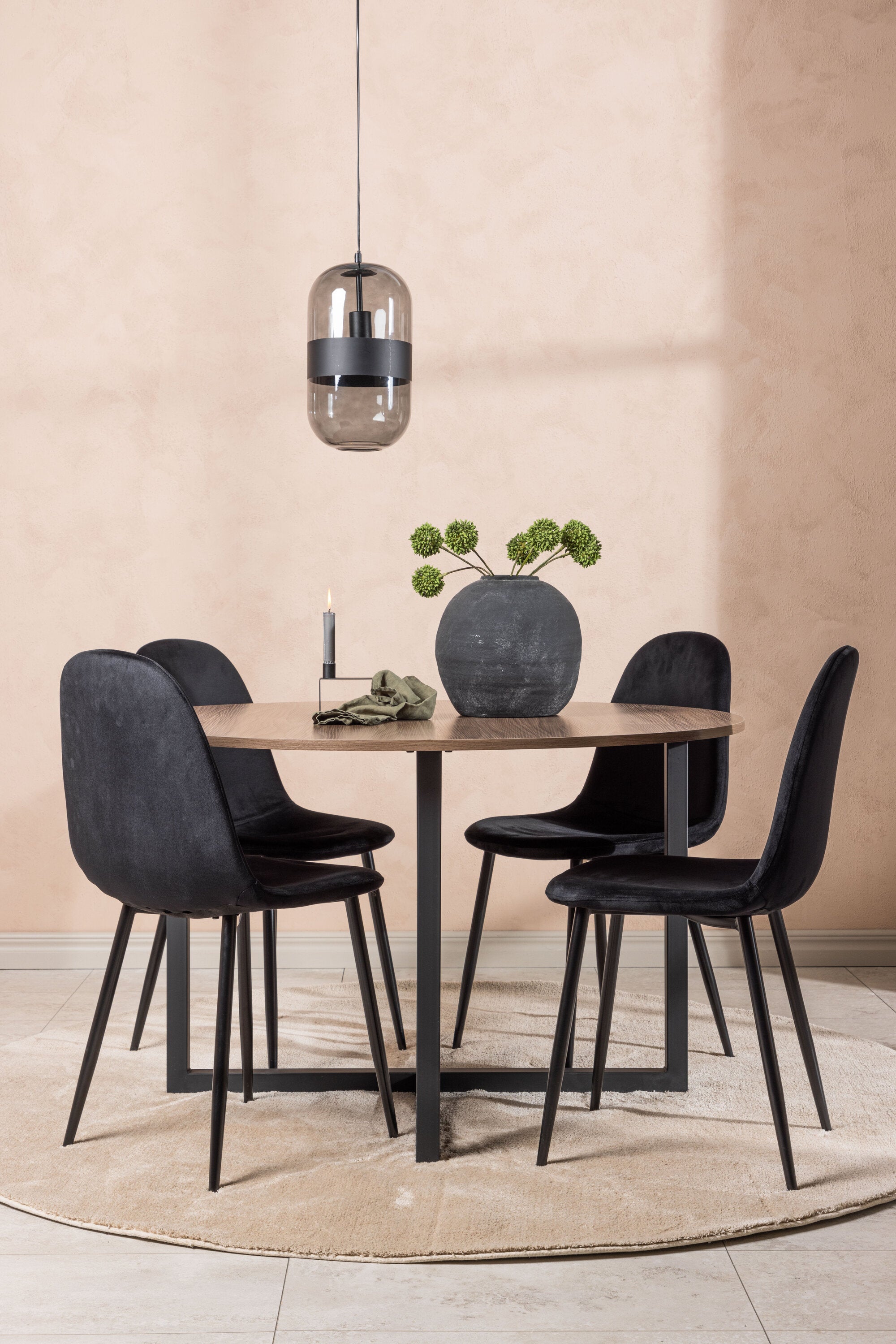 Matgrupp Durango med 4st matstolar Polar-GR Dining Set-Venture Home-peaceofhome.se