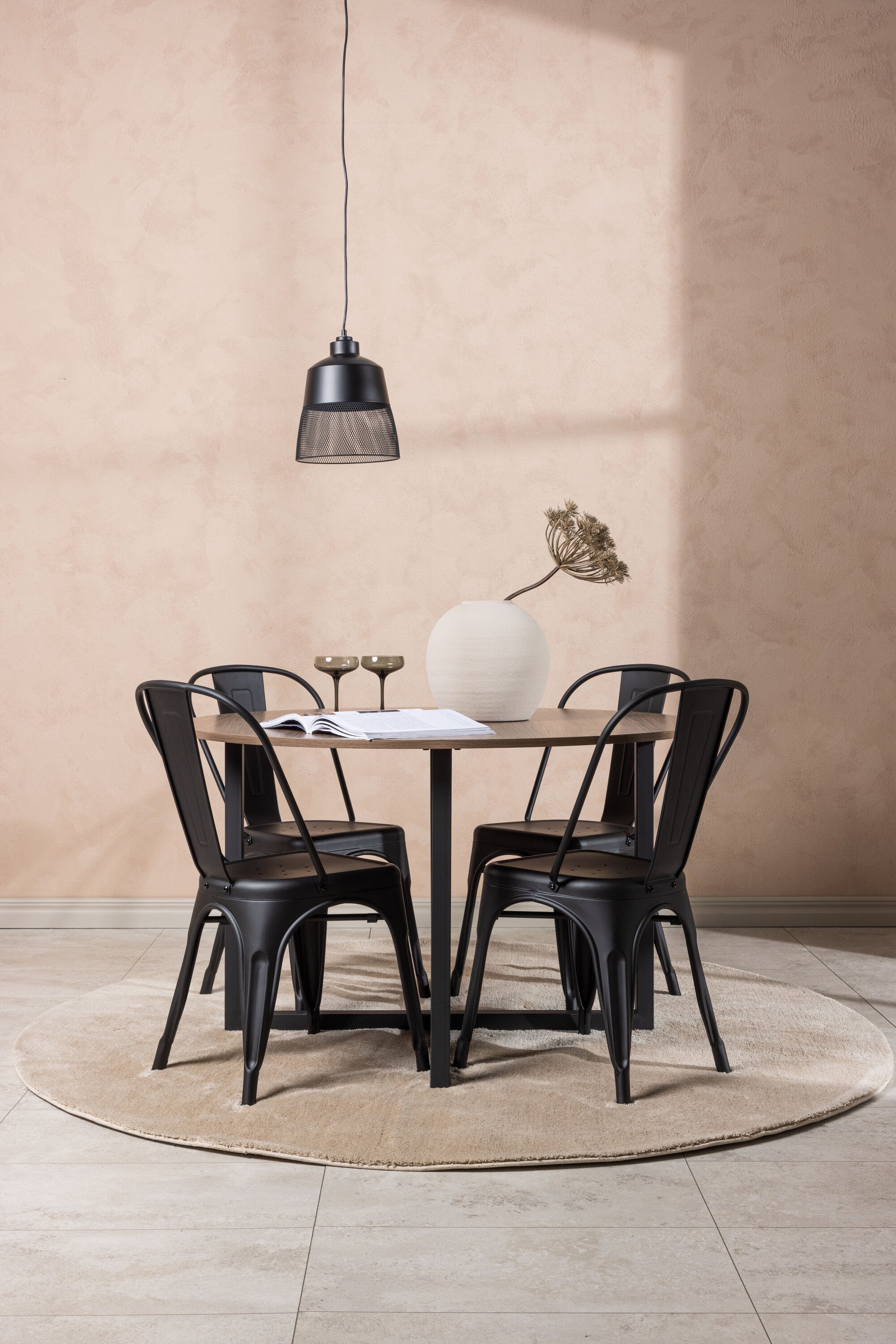 Matgrupp Durango med 4st matstolar Tempe-GR Dining Set-Venture Home-peaceofhome.se