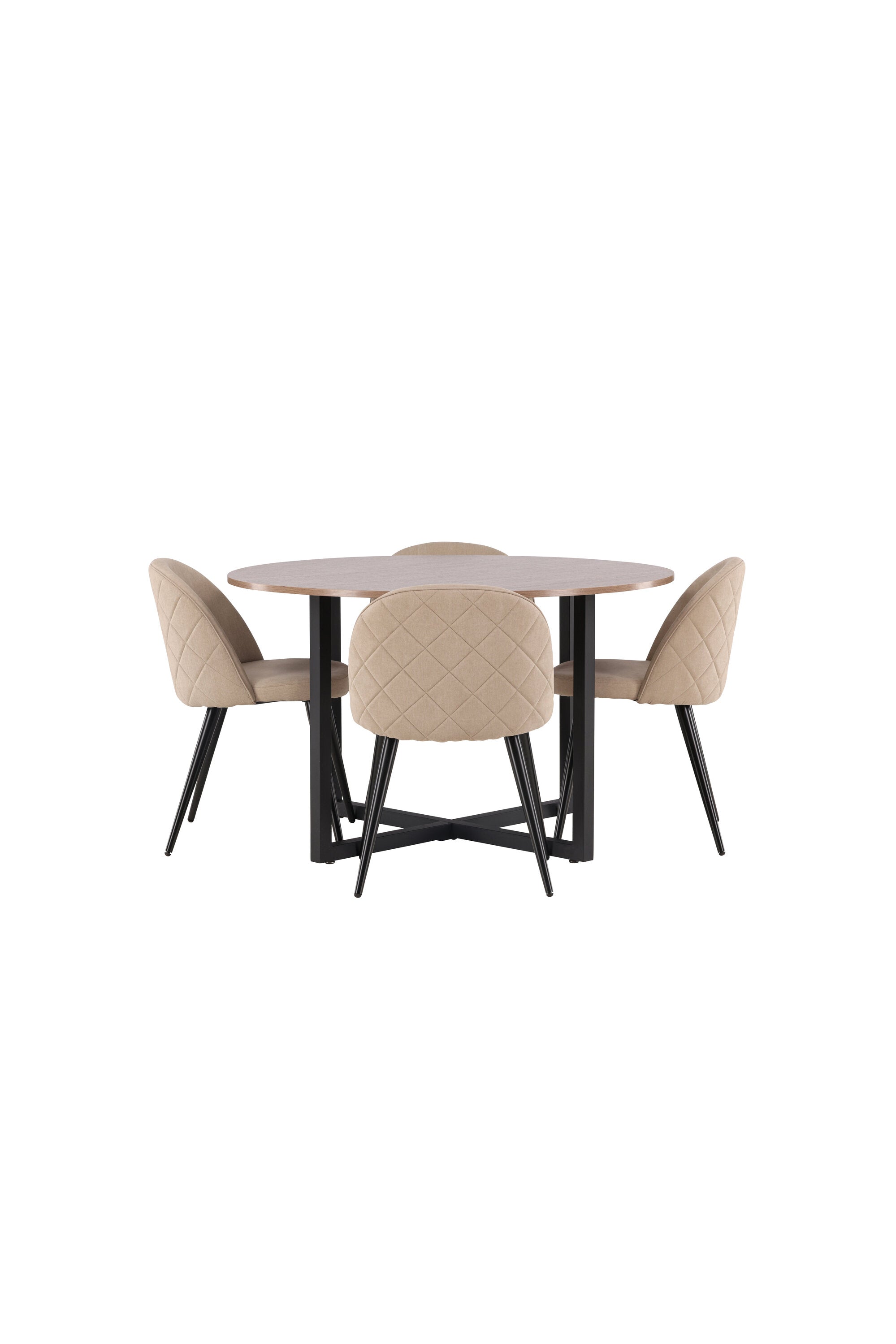 Matgrupp Durango med 4st matstolar Velvet-GR Dining Set-Venture Home-peaceofhome.se