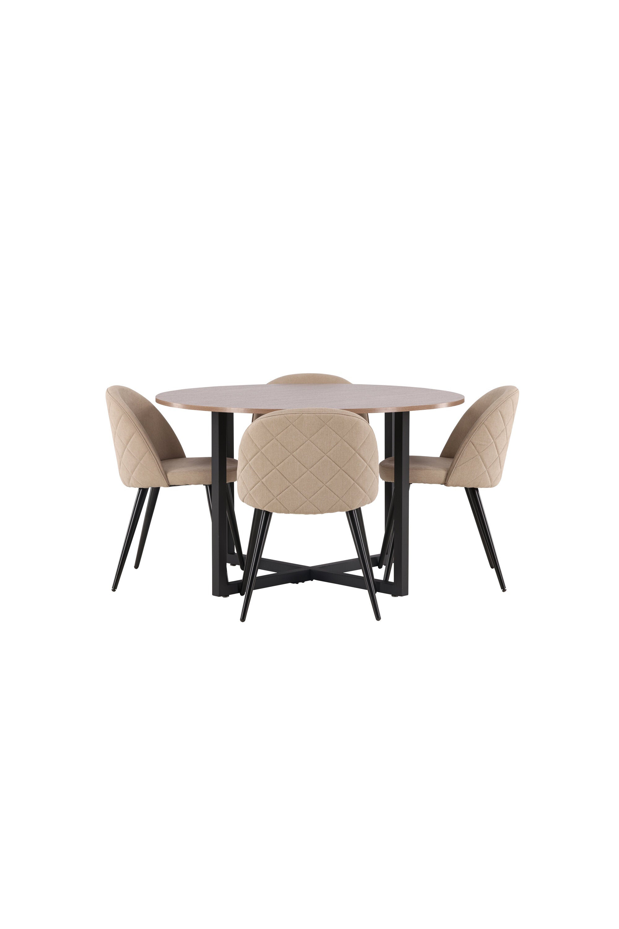 Matgrupp Durango med 4st matstolar Velvet-GR Dining Set-Venture Home-peaceofhome.se