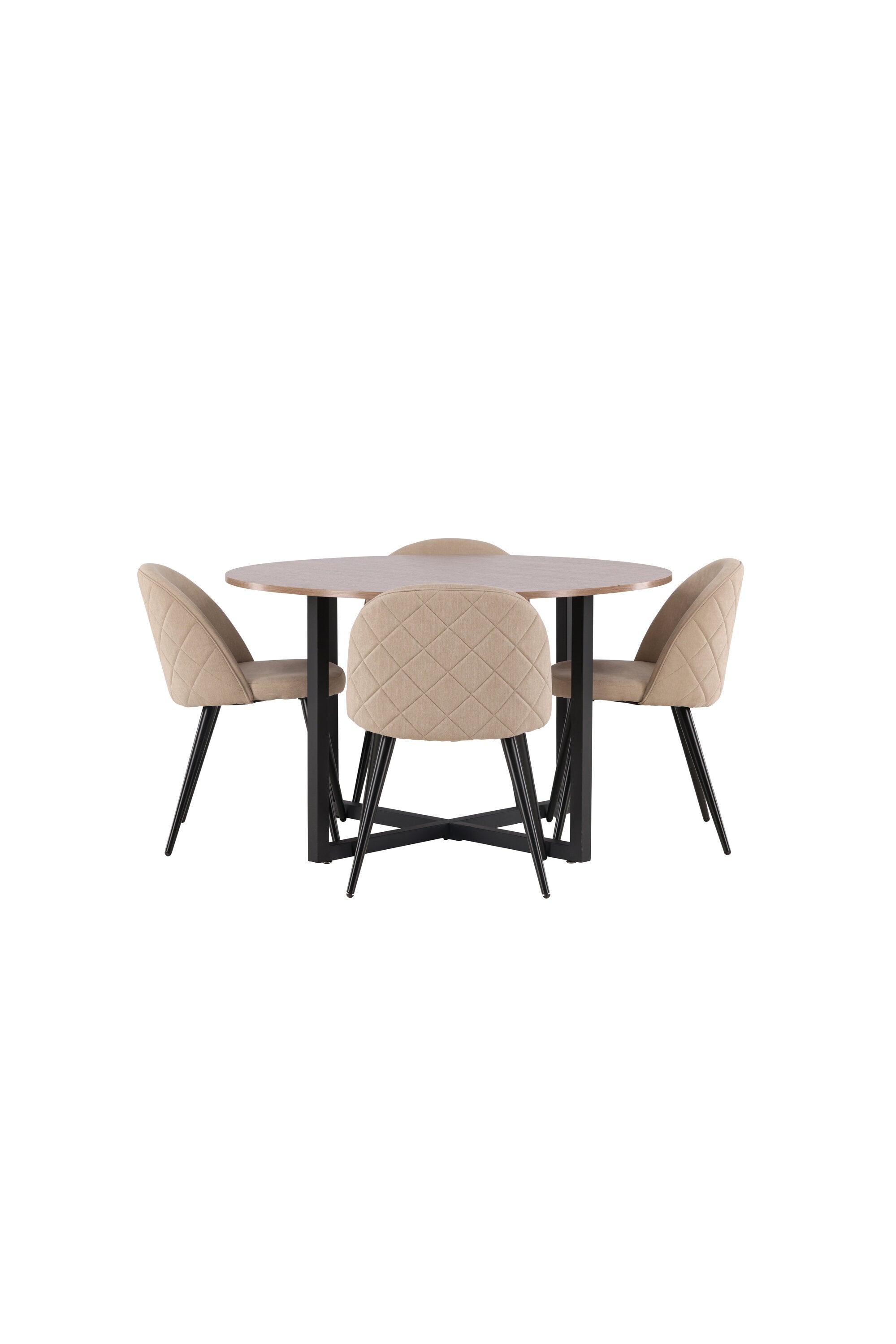 Matgrupp Durango med 4st matstolar Velvet-GR Dining Set-Venture Home-peaceofhome.se