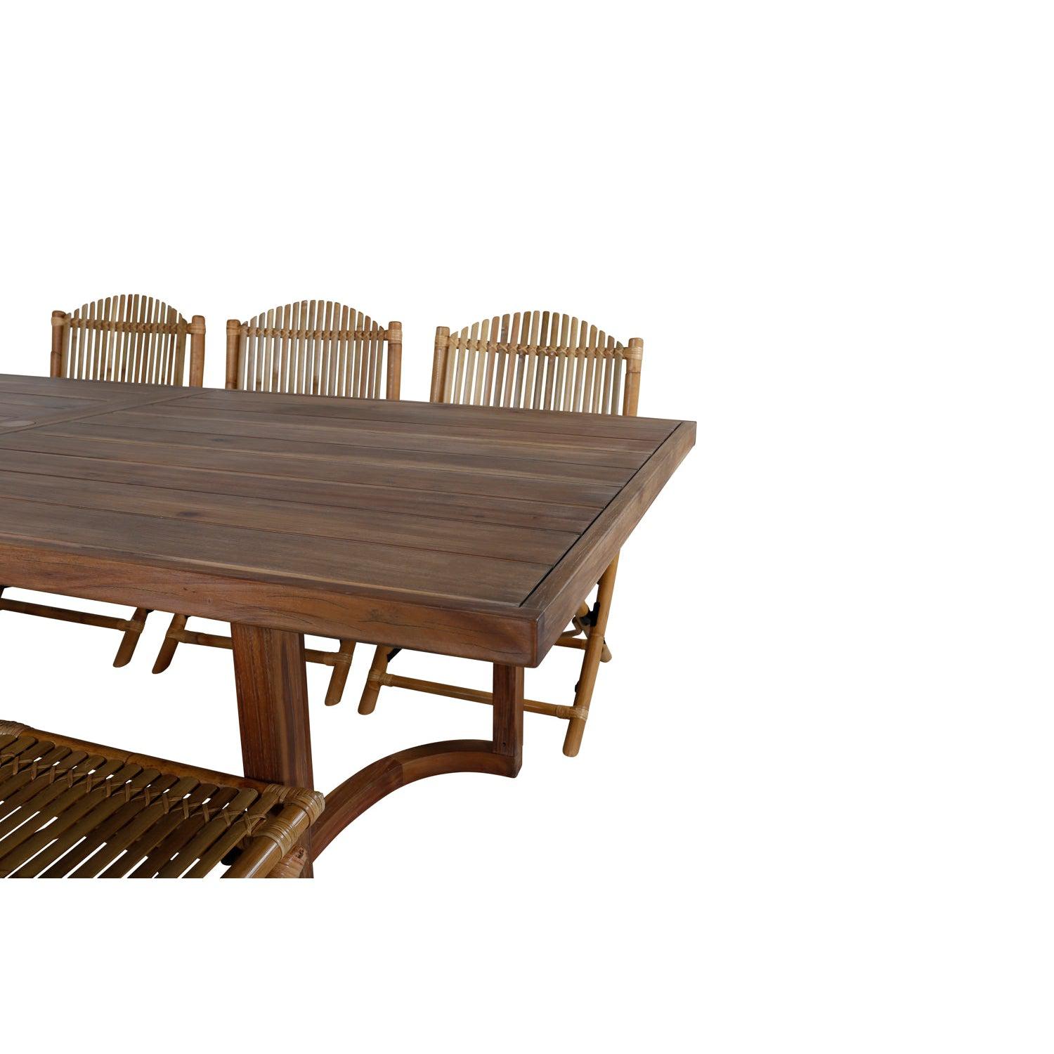 Matgrupp Erica med stolarna Cane-Table Set-Venture Home-peaceofhome.se