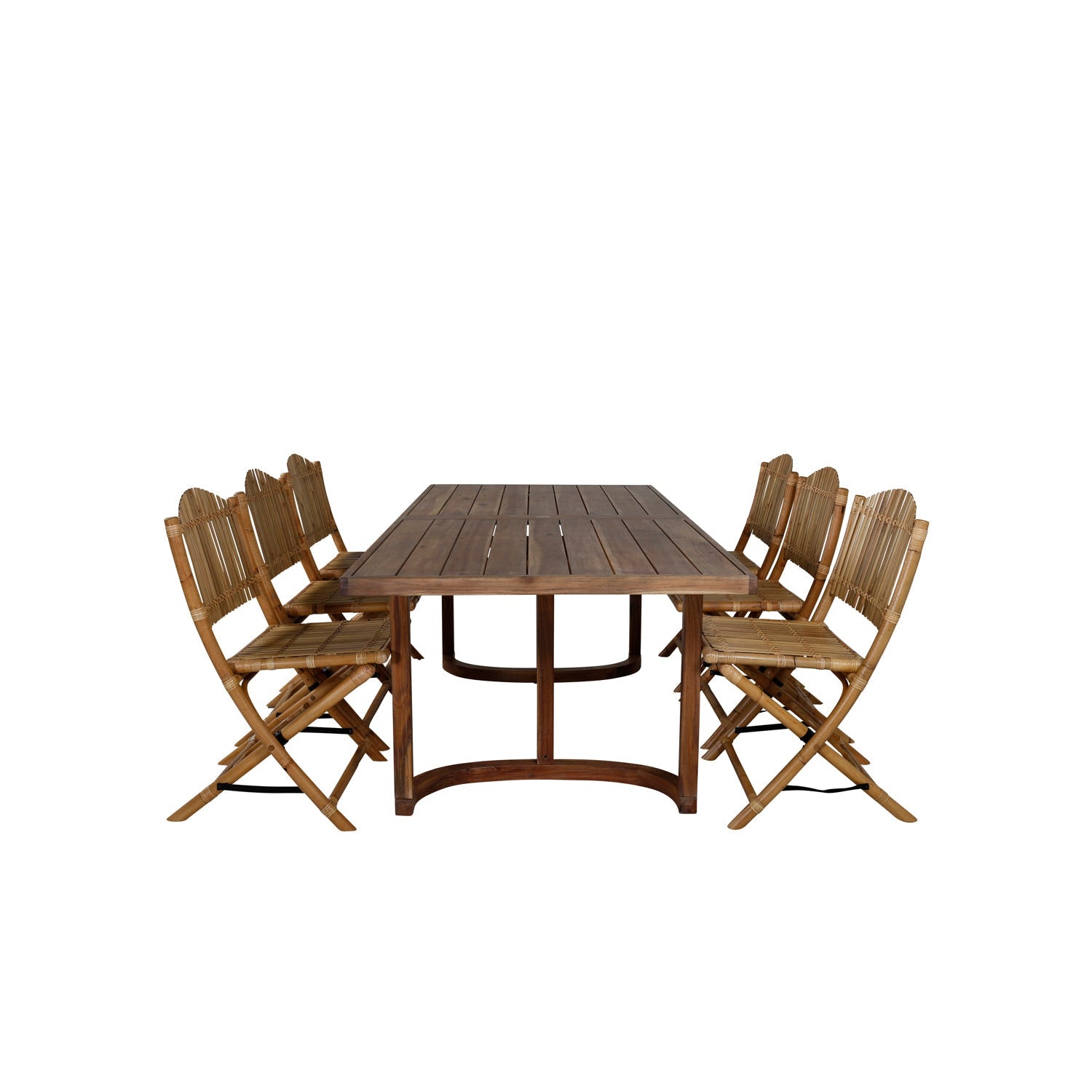Matgrupp Erica med stolarna Cane-Table Set-Venture Home-peaceofhome.se