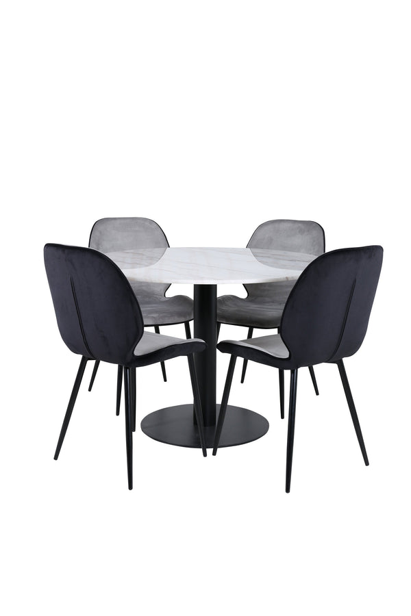 Matgrupp Estelle med stolarna Emma-GR Dining Set-Venture Home-peaceofhome.se