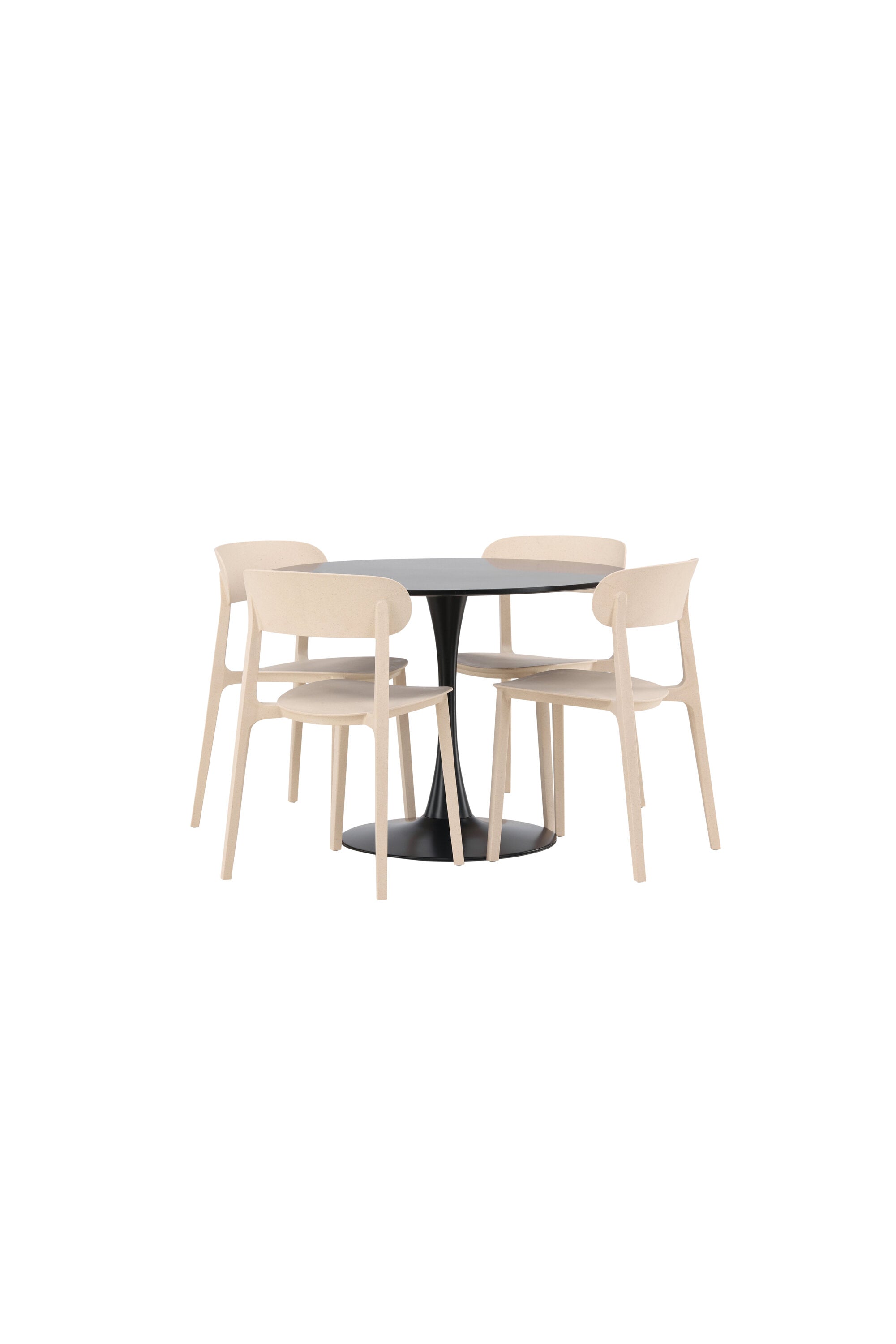 Matgrupp Glade med 4st matstolar Åstol-GR Dining Set-Venture Home-peaceofhome.se