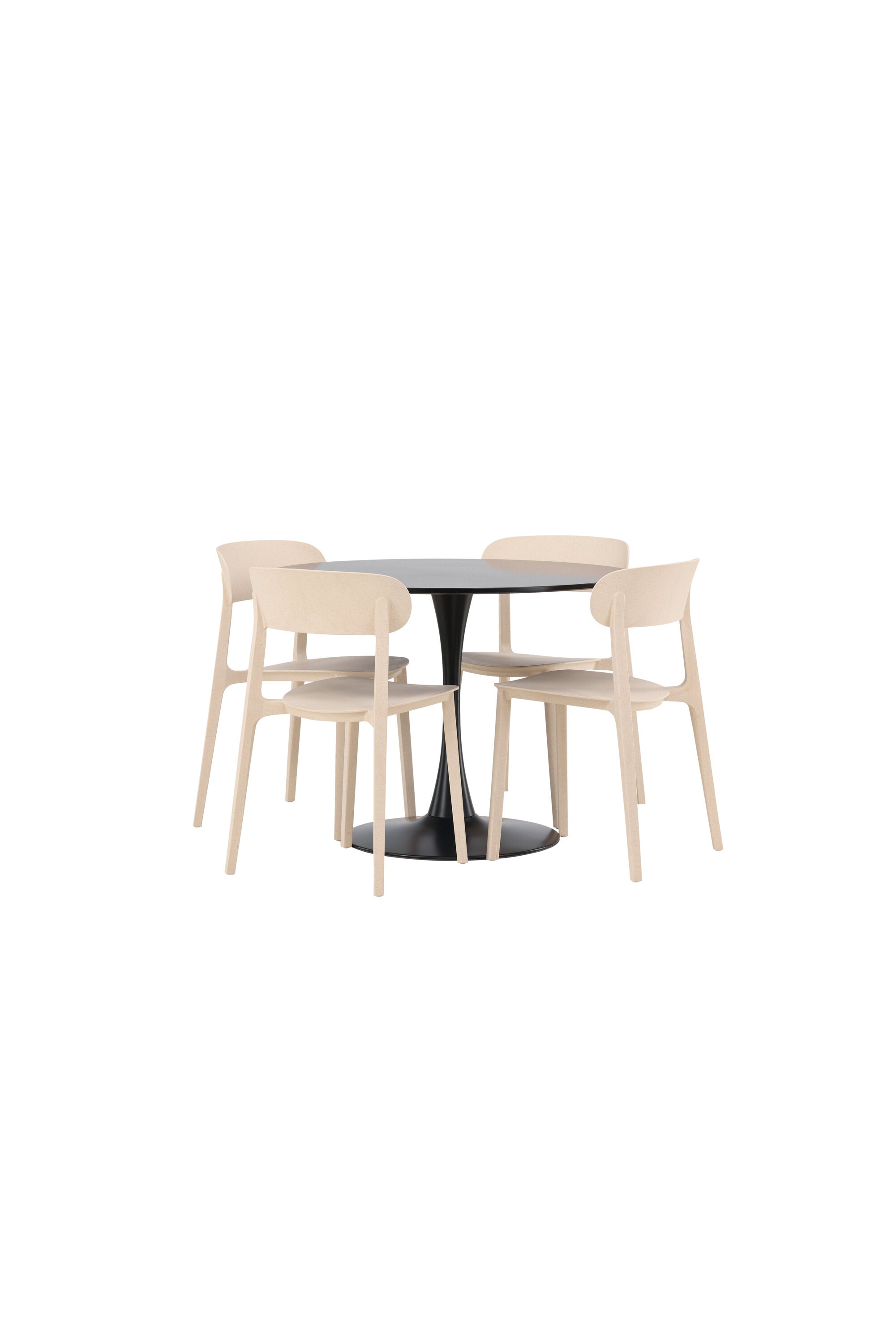 Matgrupp Glade med 4st matstolar Åstol-GR Dining Set-Venture Home-peaceofhome.se