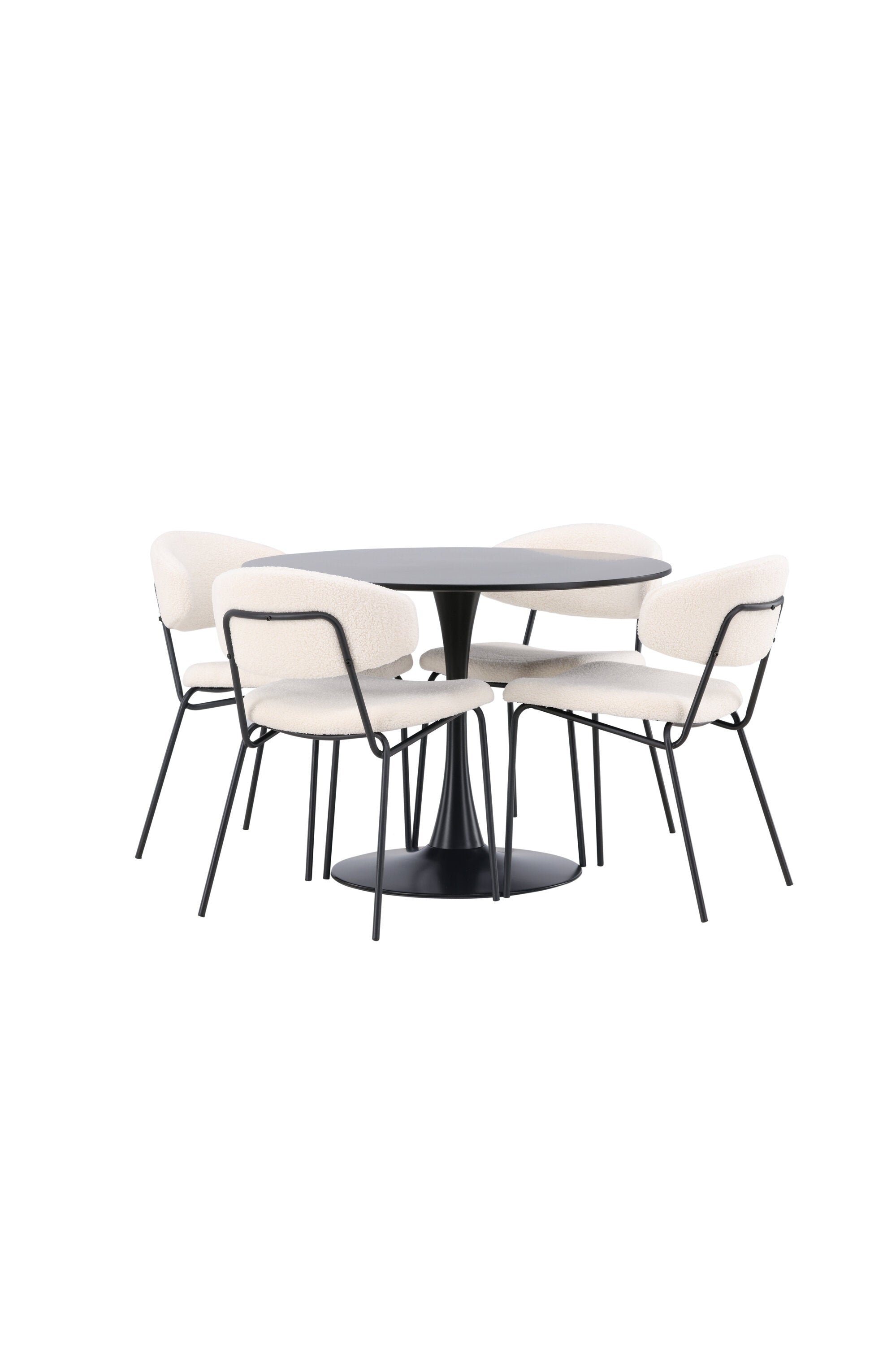 Matgrupp Glade med 4st matstolar Chico-GR Dining Set-Venture Home-peaceofhome.se